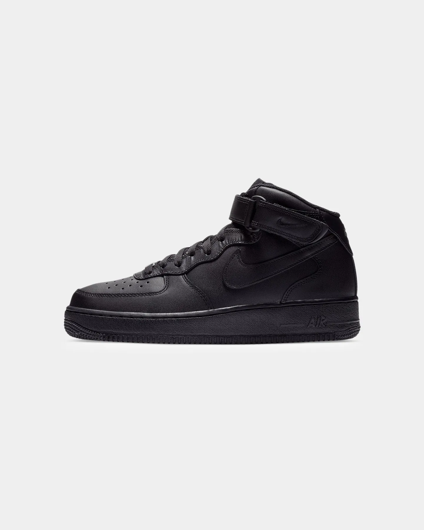 Nike Air Force 1 Mid '07 Black/Black Fur Trim Comfortable