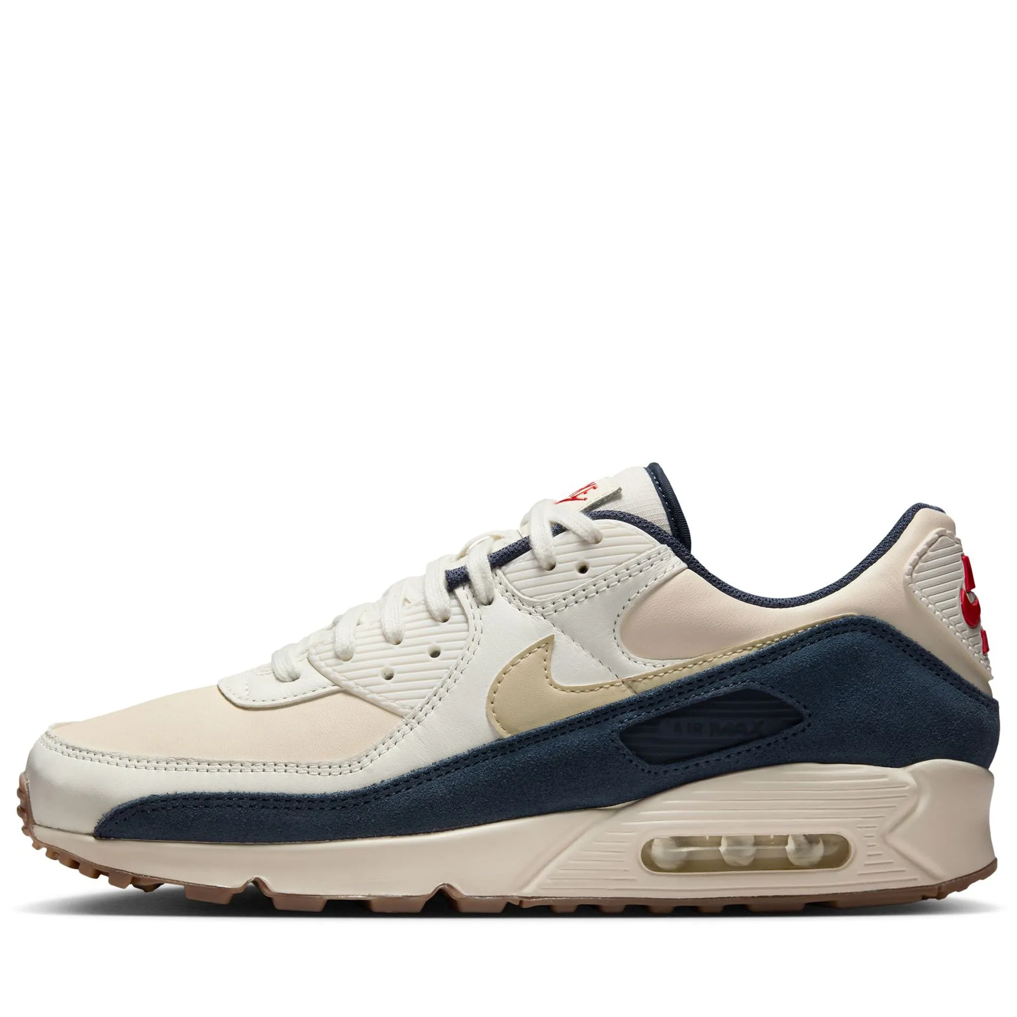 Nike Air Max 90 Premium - Pale Ivory/Light Khaki Structured chic