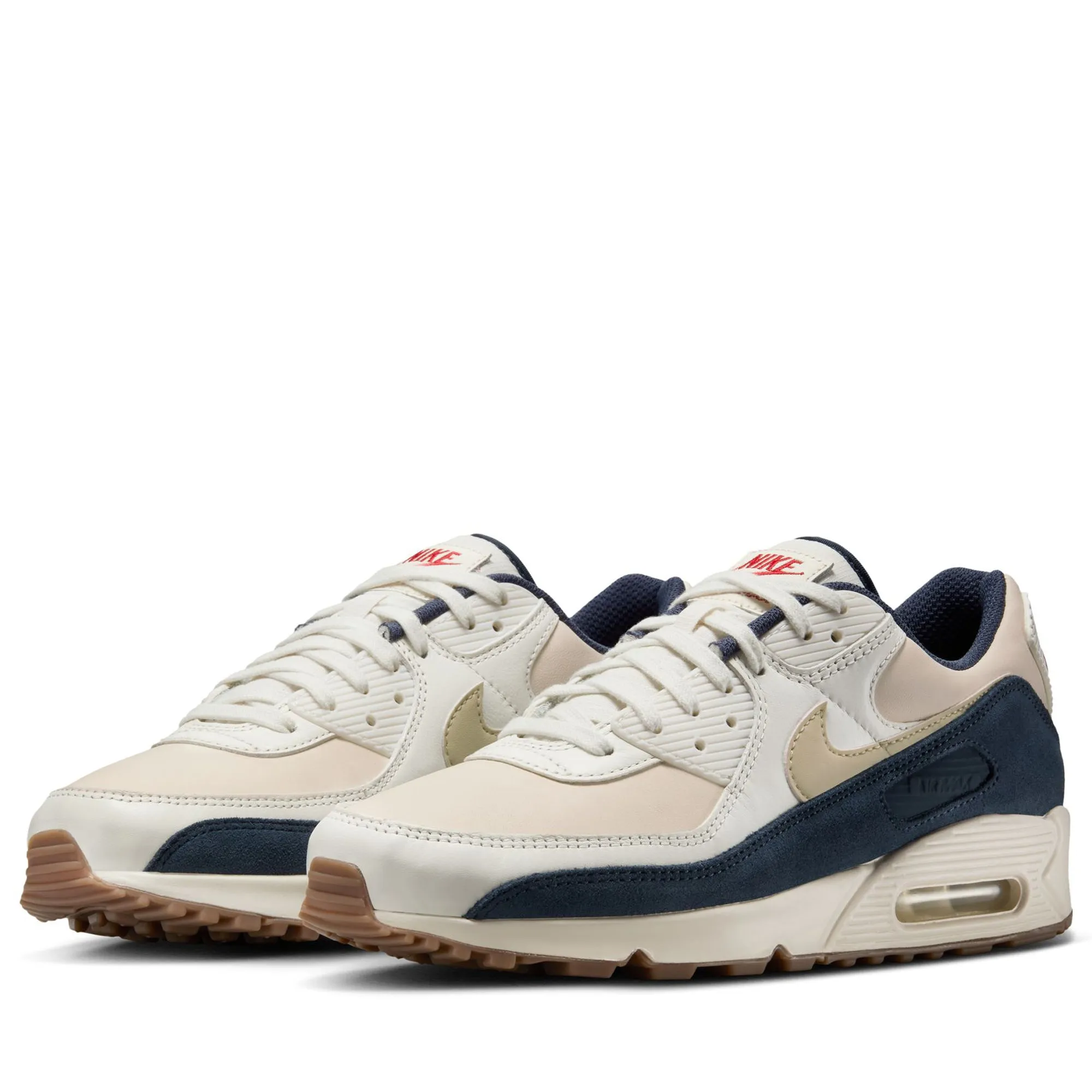 Nike Air Max 90 Premium - Pale Ivory/Light Khaki Street Chic
