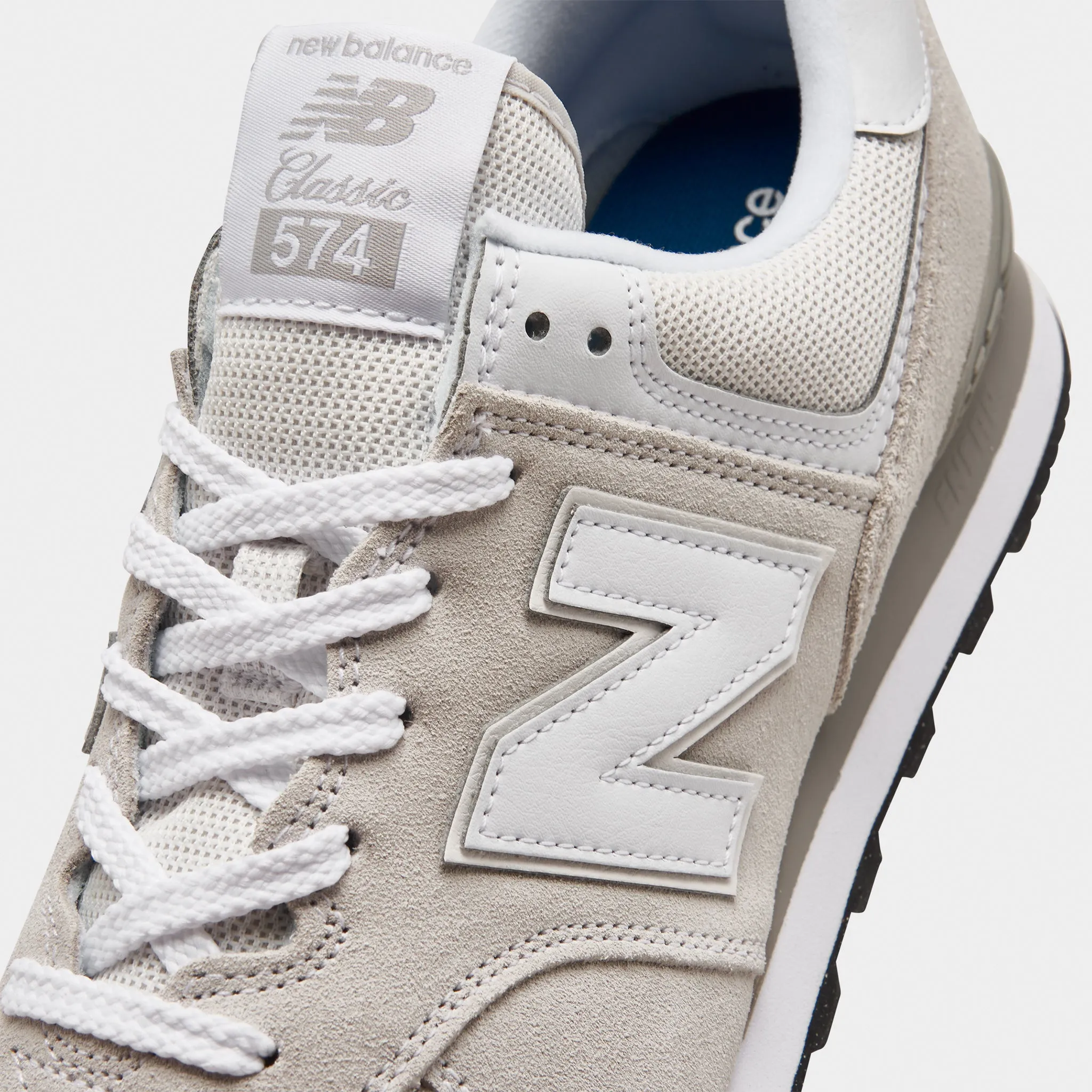 New Balance ML574EVW Nimbus Cloud / White Comfort toe