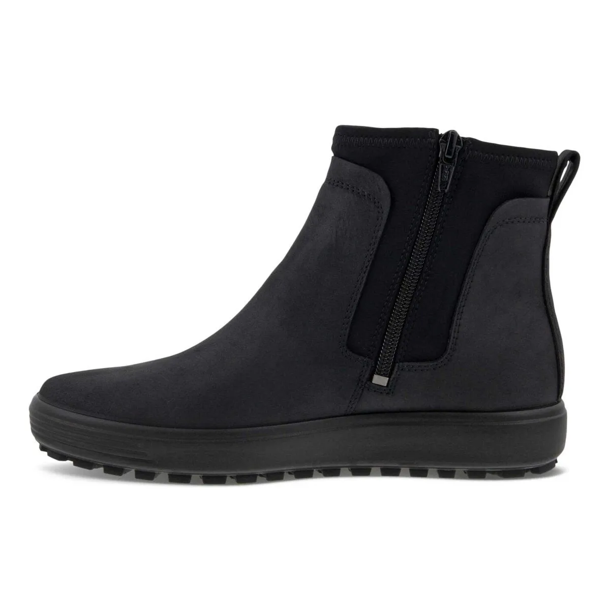 Ecco Women's Soft 7 Tred Chelsea Black Nubuck Gore-Tex Waterproof Comfortable Wear