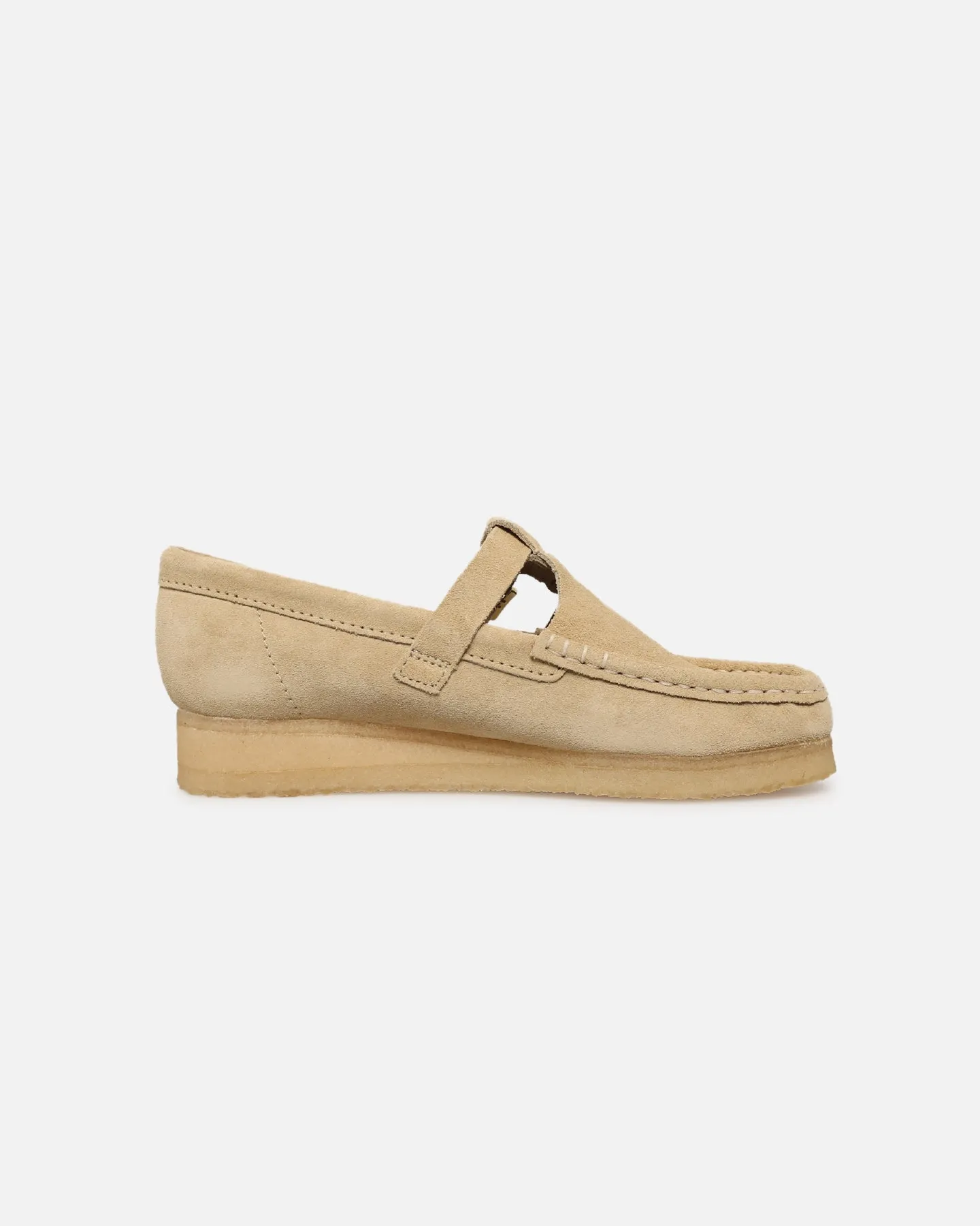 Built-In Lining Clarks Originals Women's Wallabee T-Bar Maple