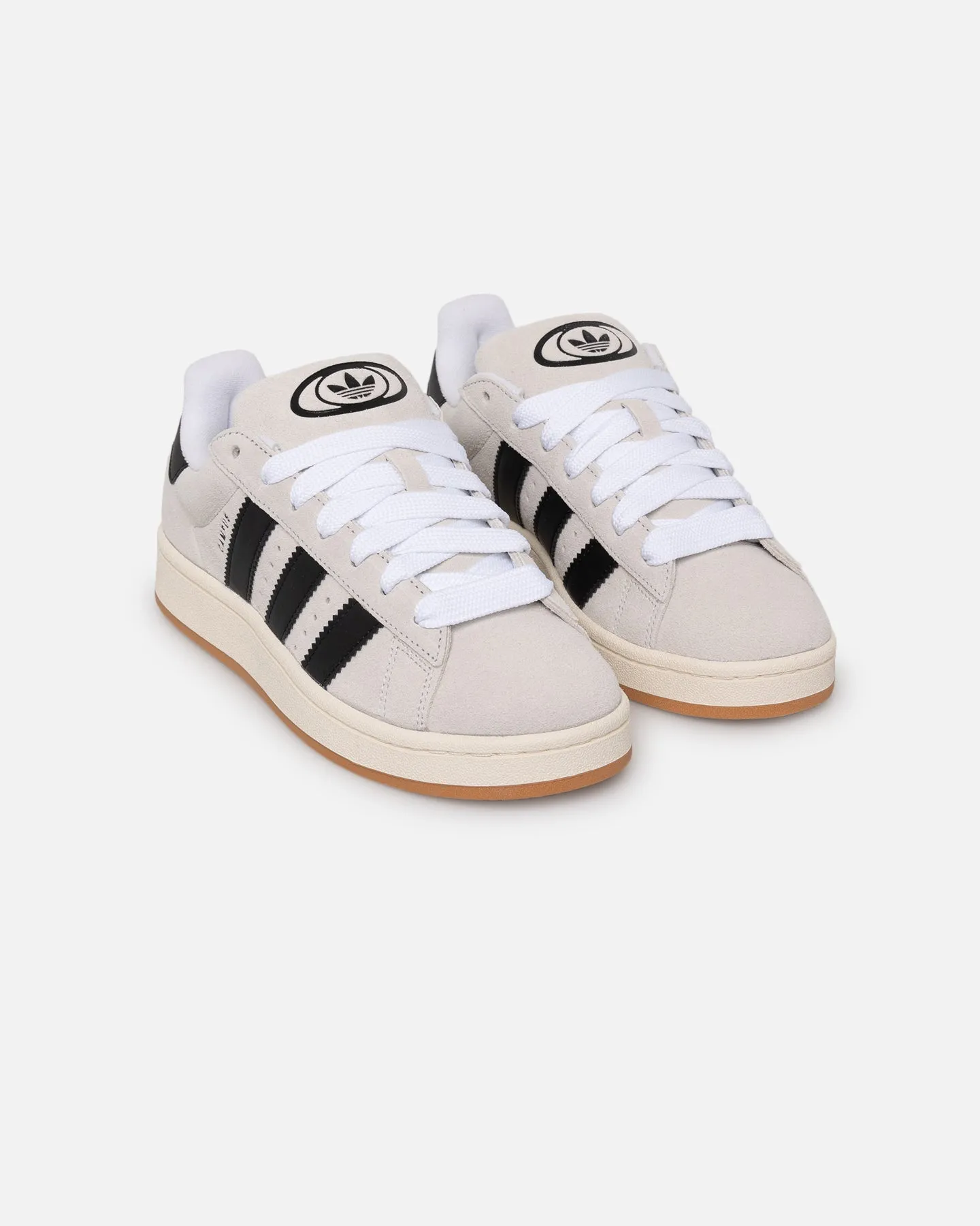 Adidas Women's Campus 00s Crystal White/Core Black/Off White Patterned