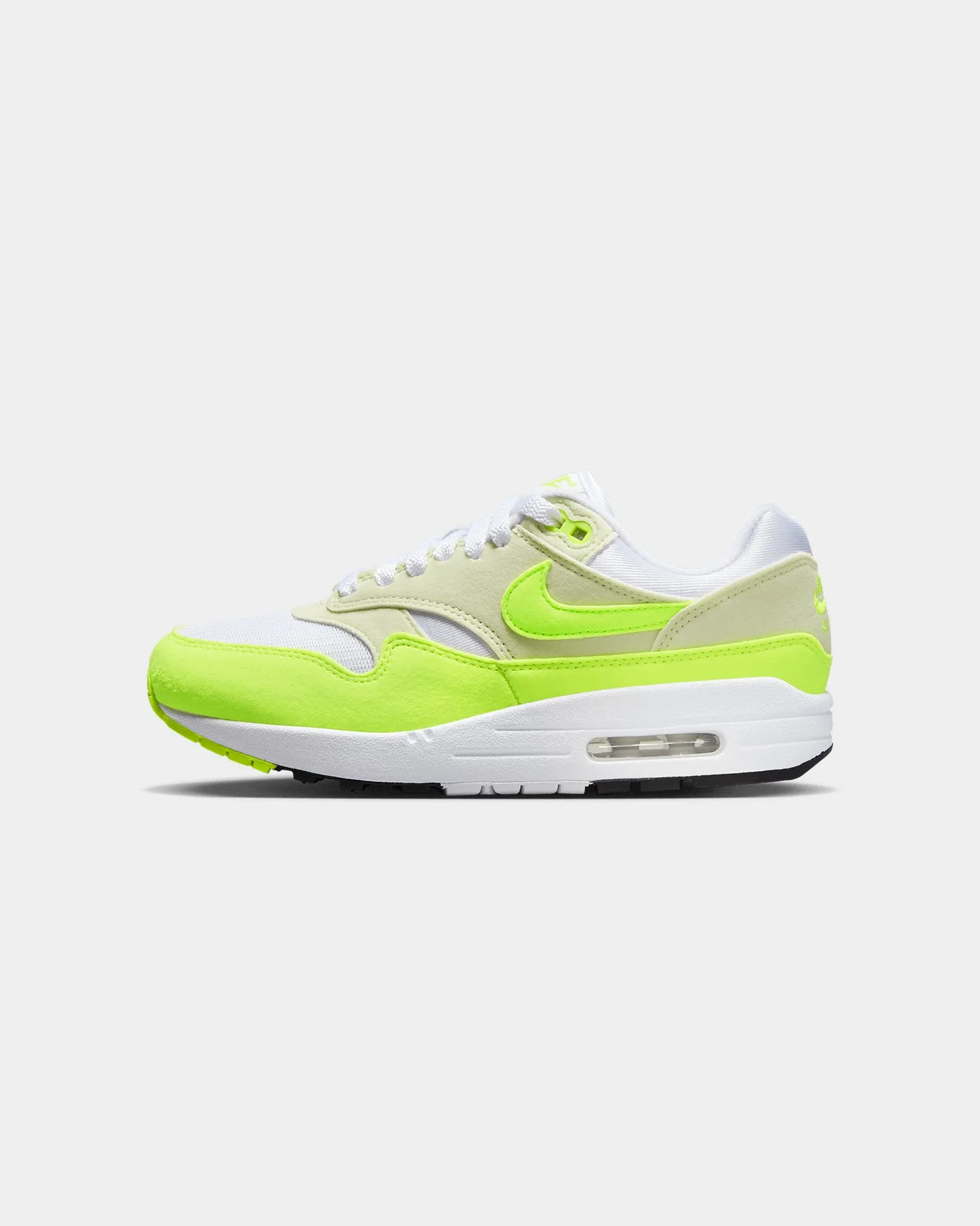 Dependable dancing shoes Nike Women's Air Max 1 '87 "Volt Suede" White/Volt-Sea