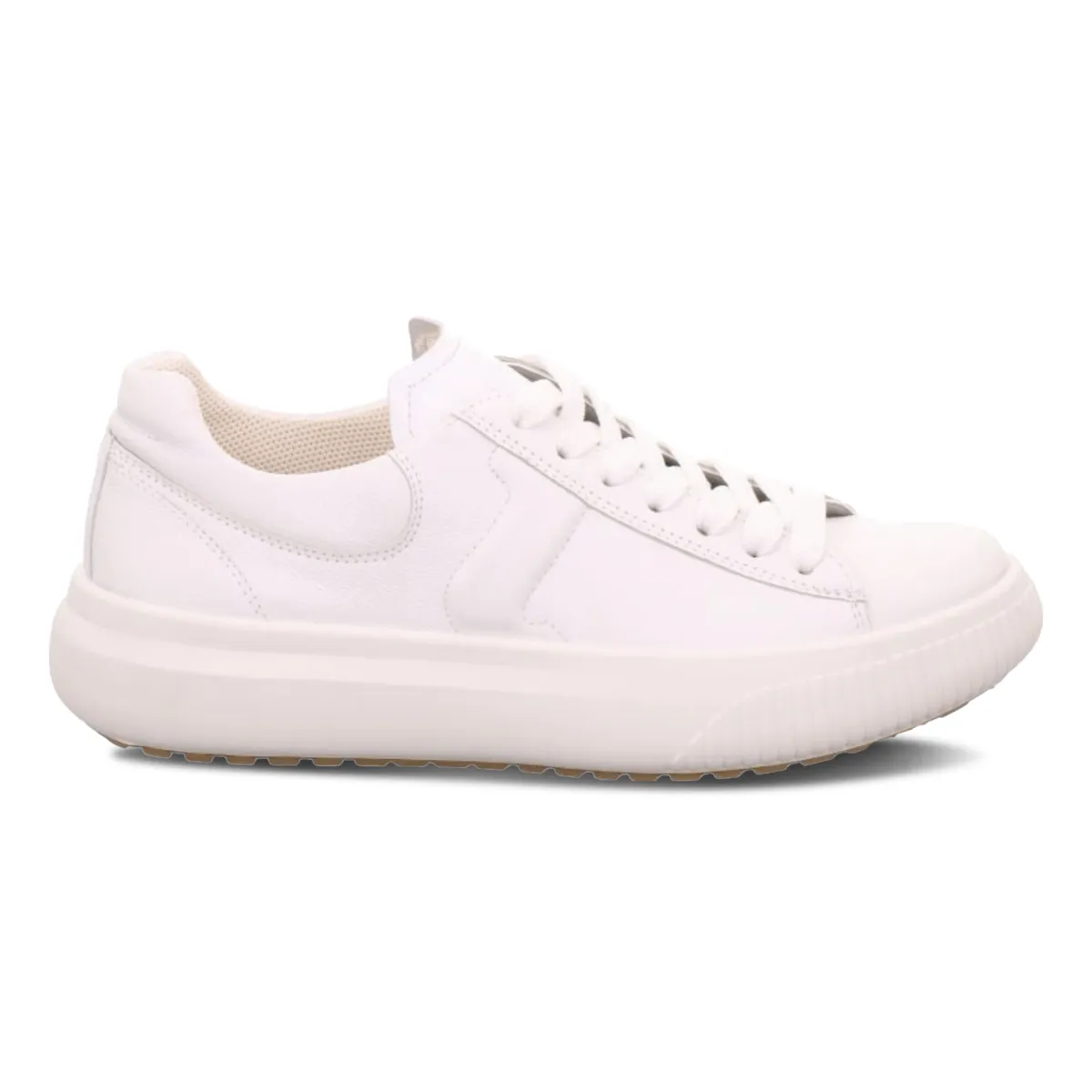 Legero Women's T4 Jump Bright White Leather Rubber   sole Support Motion