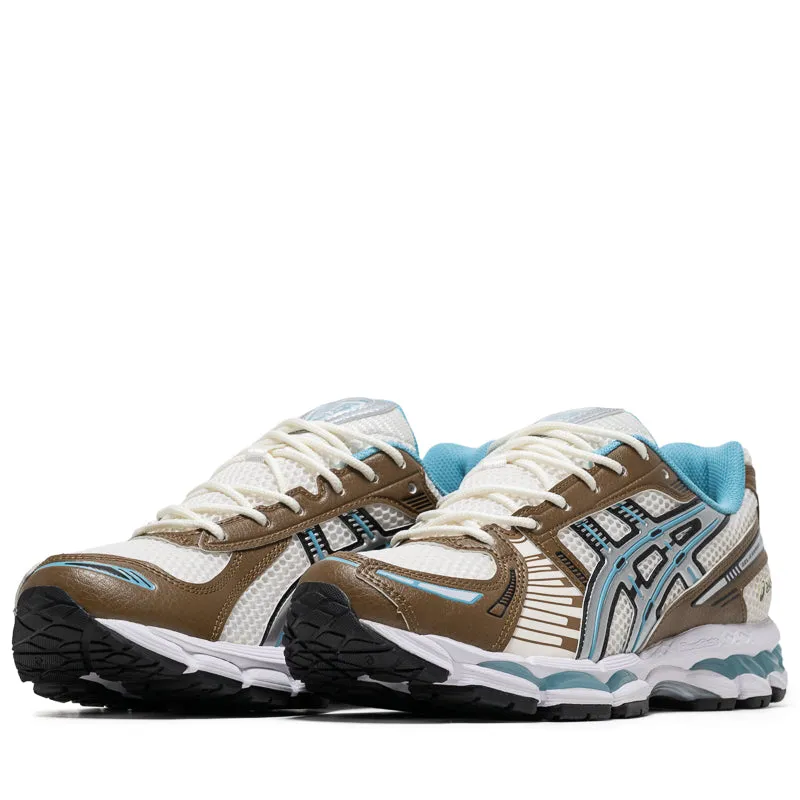 Asics Gel-Kayano 12.1 - Cream/Stillwater Breathable Fit