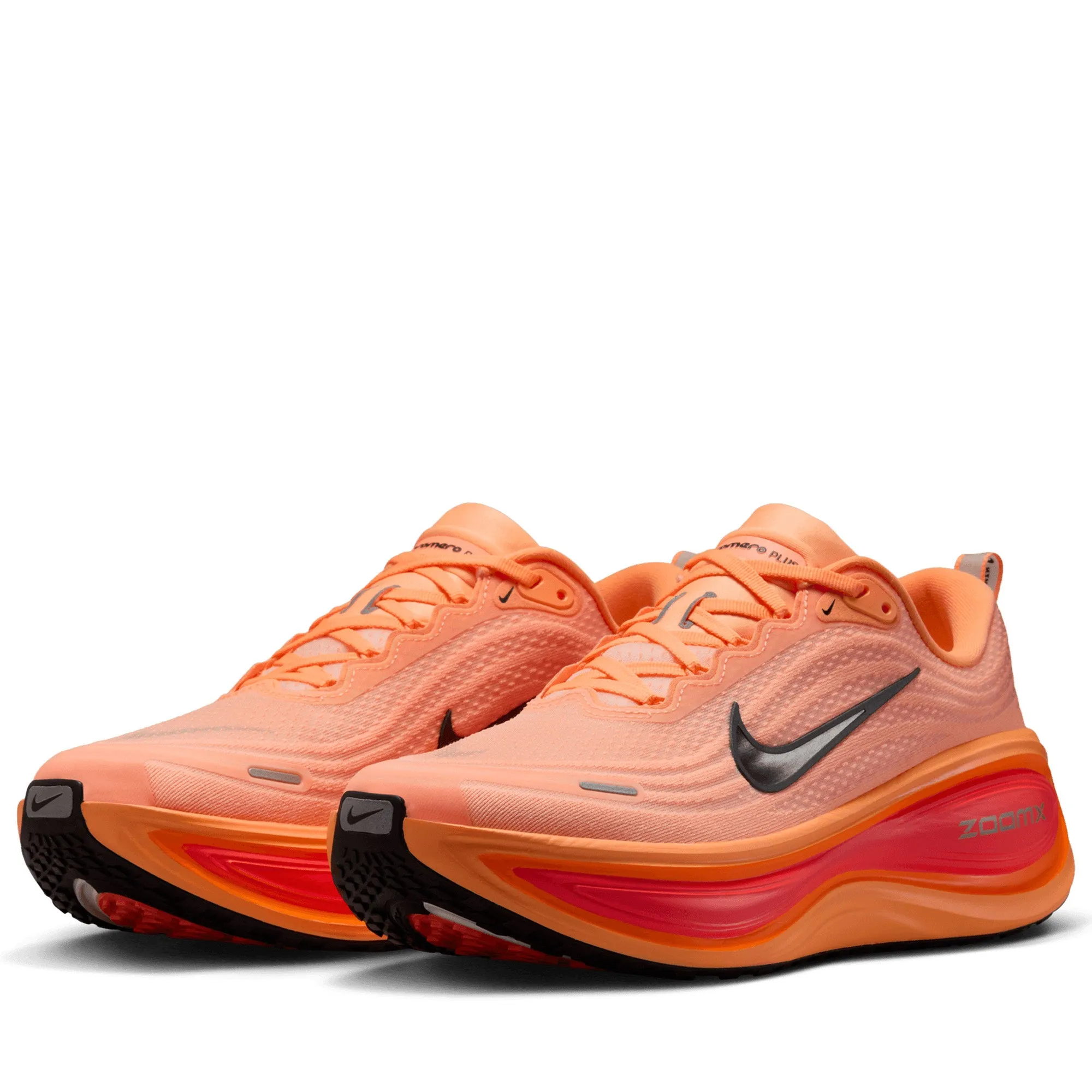 Nike Vomero Plus - Orange Pulse/Black Run Control Tension Balanced Lacing