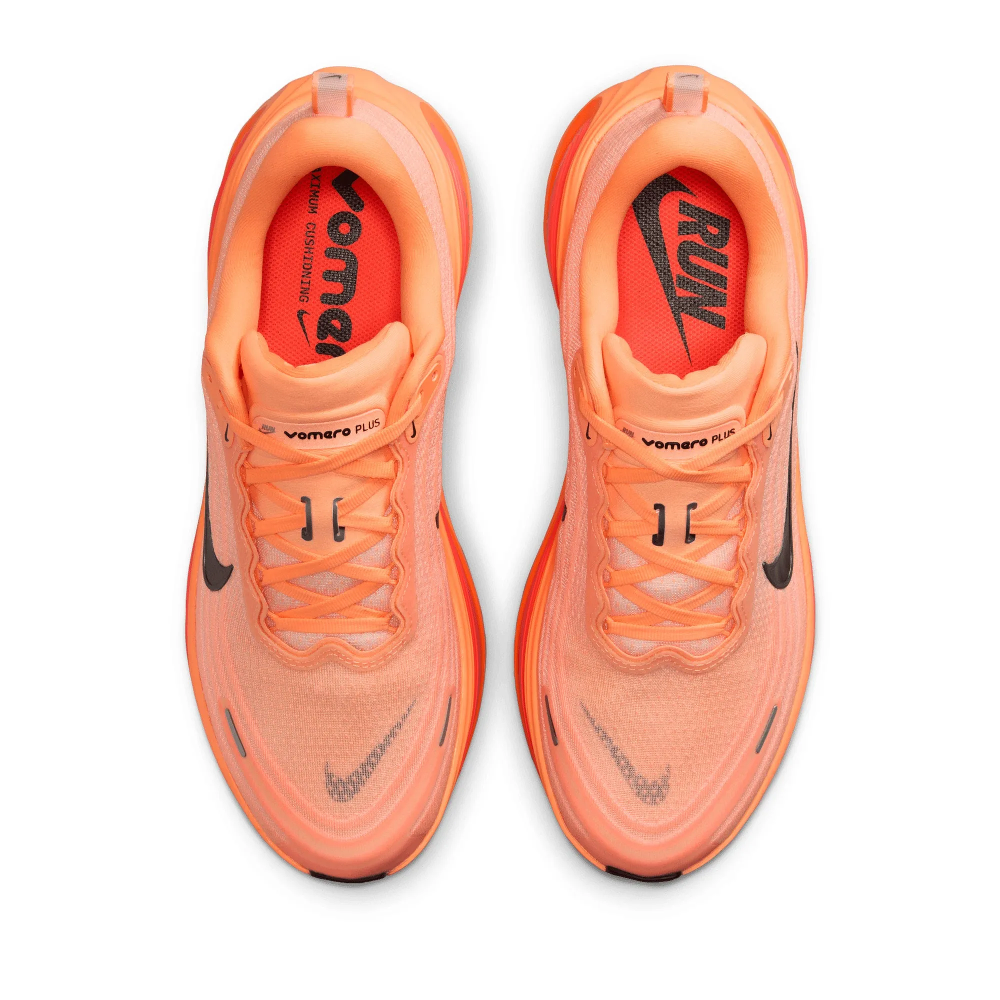 Nike Vomero Plus - Orange Pulse/Black Shine Finish Move Free