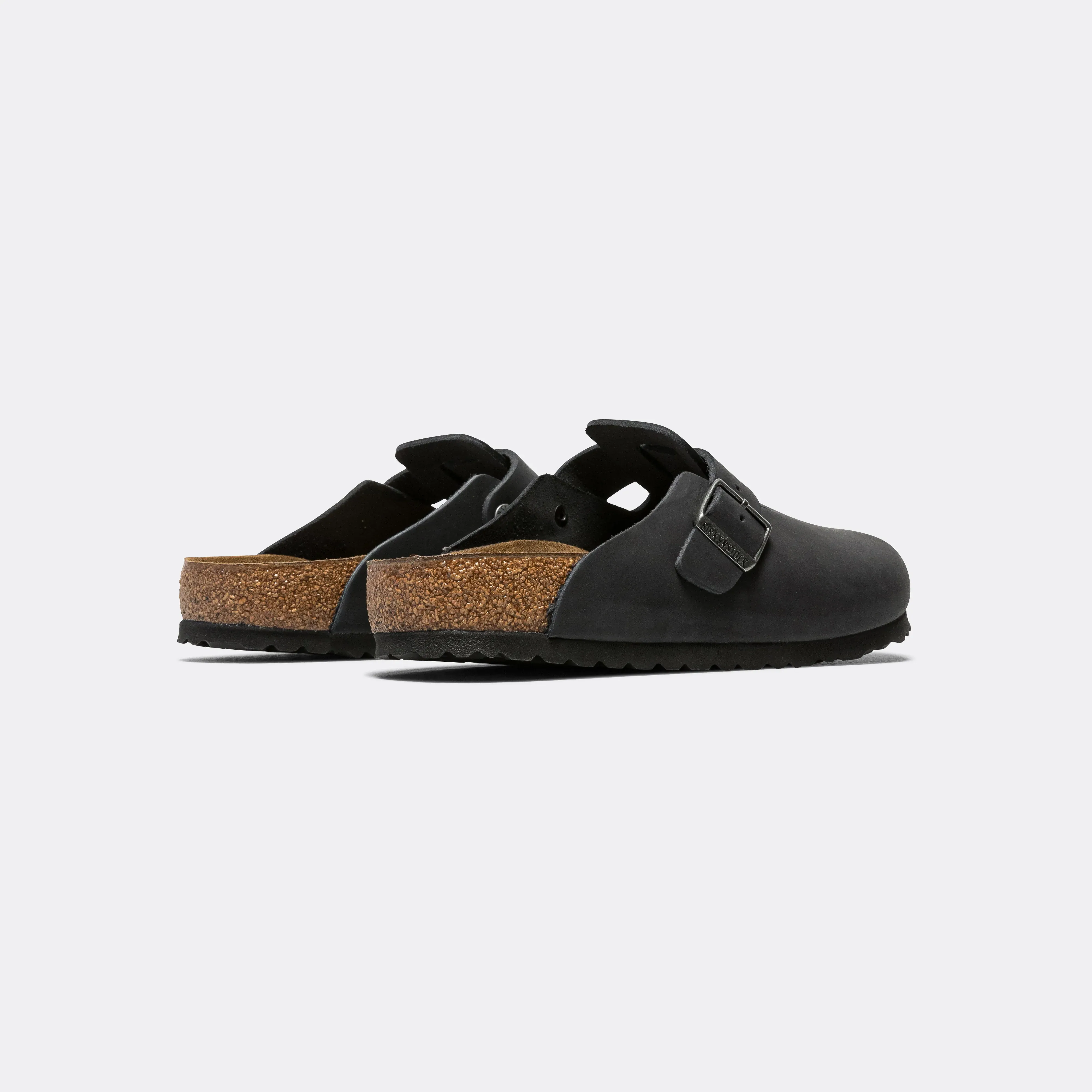 Boston - Black Oiled Leather High Heel