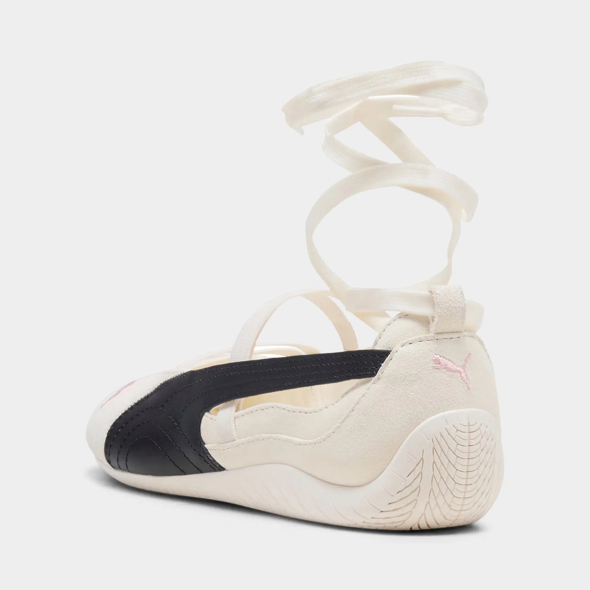 Puma x Ros?? Speedcat Ballet Warm White / Black - Frosty Pink Breathable mesh