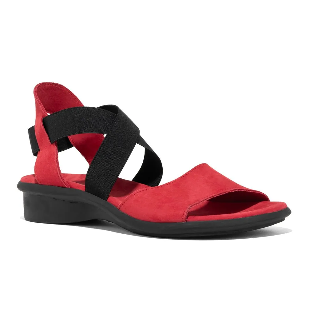 Arche Women's Satia Fukia Red Nubuck High Comfort Casual Comfort