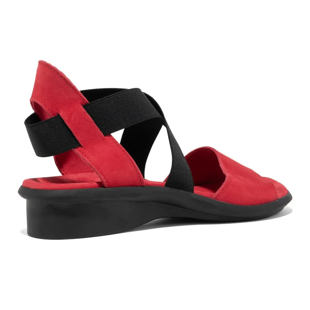 Arche Women's Satia Fukia Red Nubuck Chic Look Round Tip