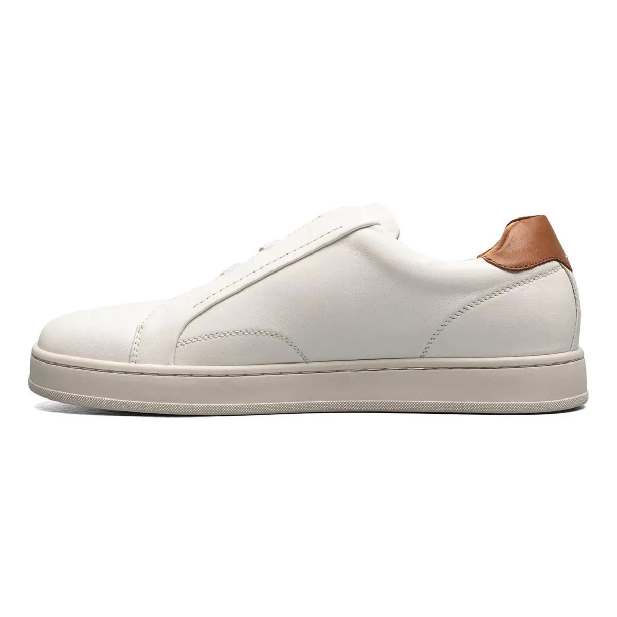 Breathable   lining Clean Fit Florsheim Men's Monopoli Elastic Lace Off-White/Cognac