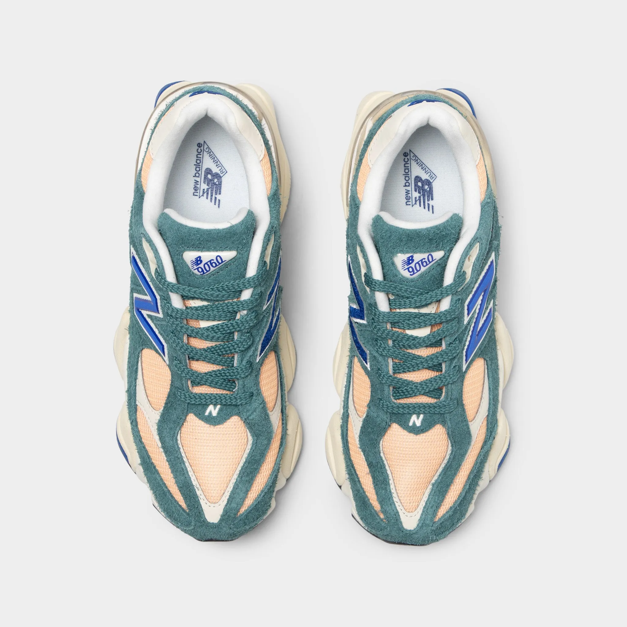 New Balance 9060 New Spruce / Peach Blossom Sole Soft Cyber Mode