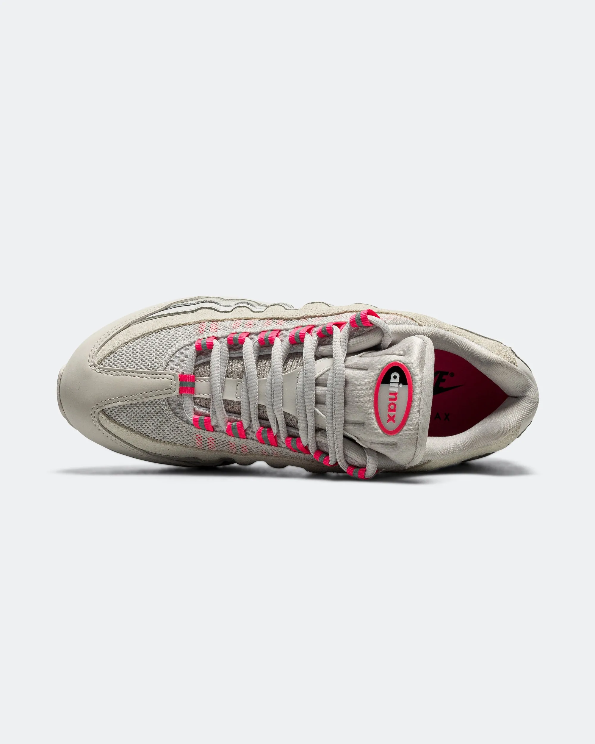 Outdoor Walking Midfoot Lock System Womens Air Max 95 Big Bubble - Vast Grey/Hyper Pink-Pure Platinum