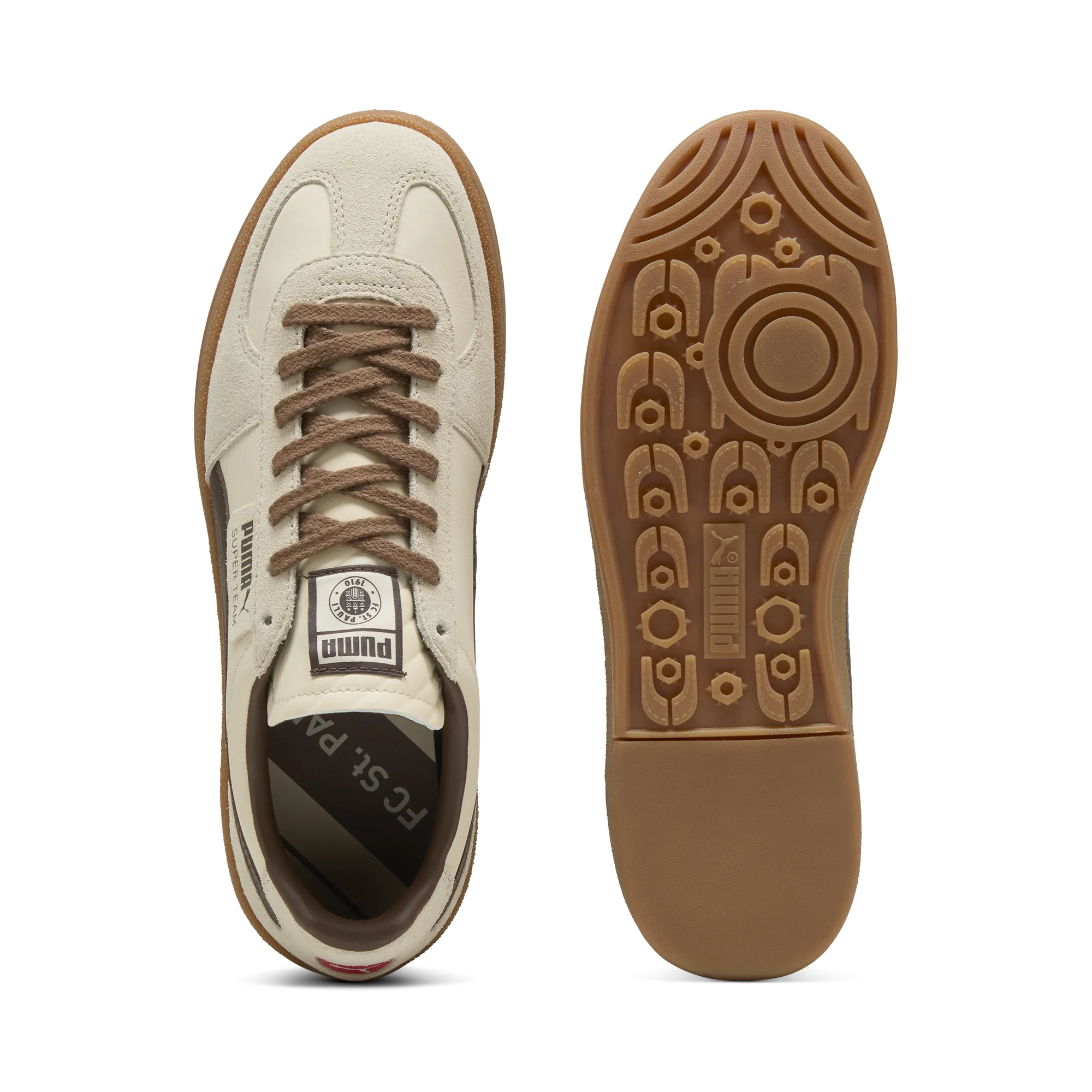 Cushioned Footbed Anti Bacterial   FC St. Pauli Super Team 'Sugared Almond Espresso'