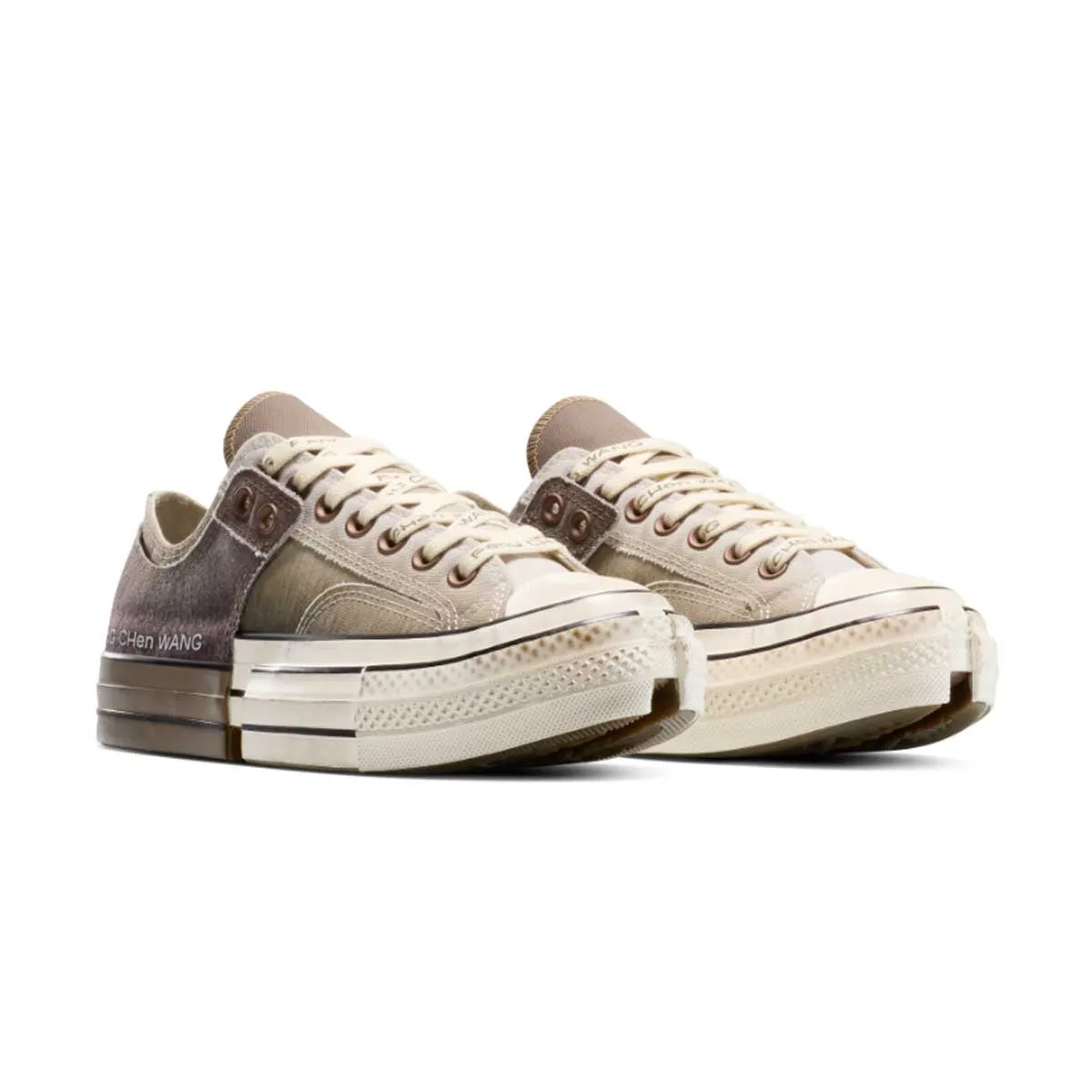 perforated design Multi-functional breathability   Feng Chen Wang 2-in-1 Chuck 70 Low Top 'Brown Egret'