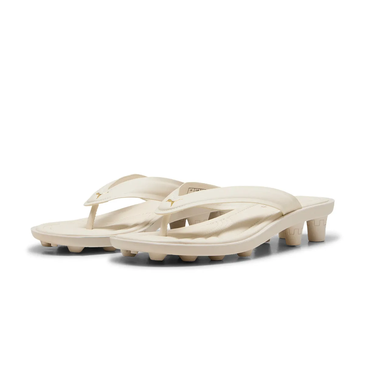 men's extra - large   FENTY Cat Cleat Slides 'Alpine Snow PUMA Gold'