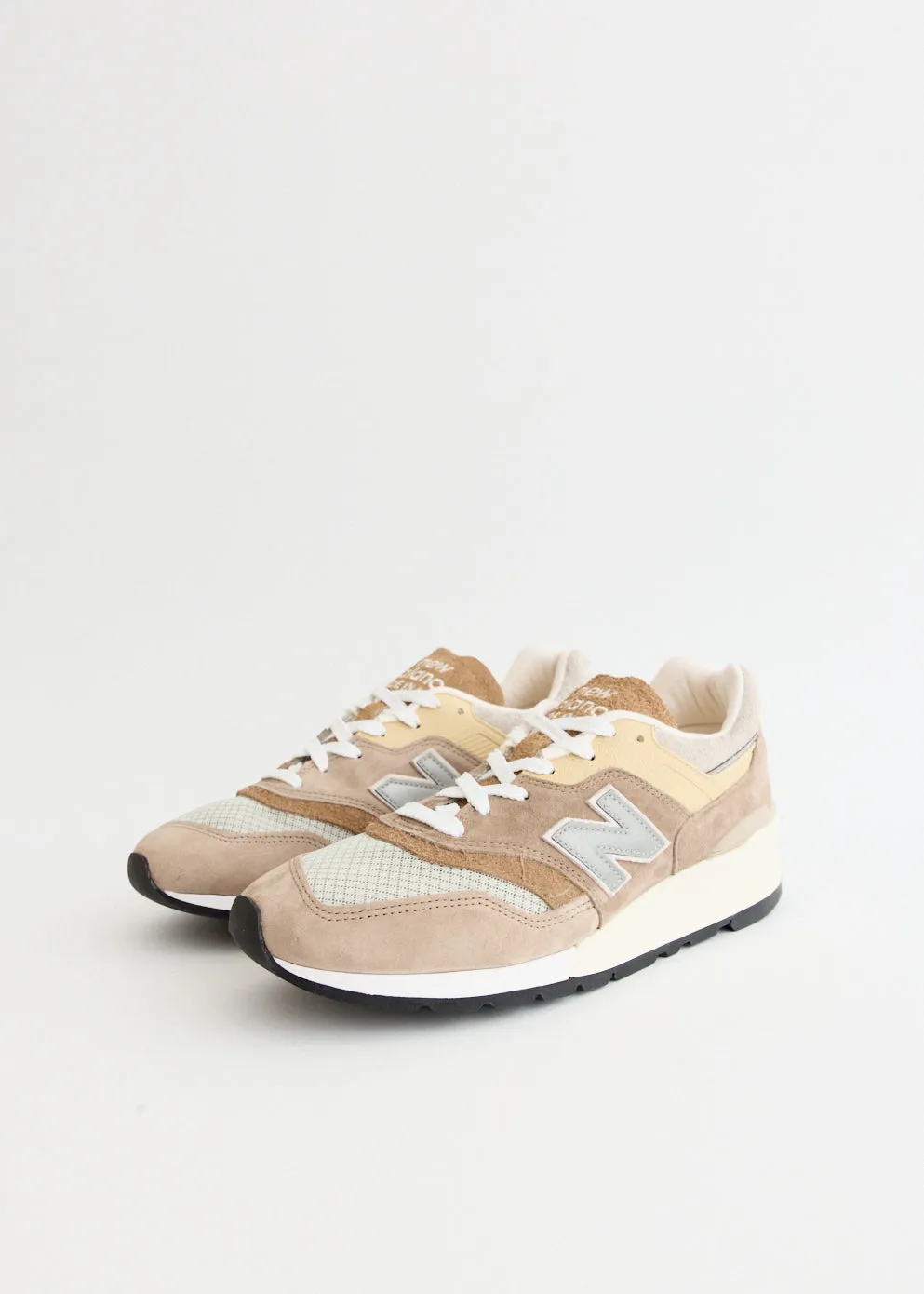 MADE in USA 997 'Light Mushroom' Sneakers hook - and - loop closure heaviest