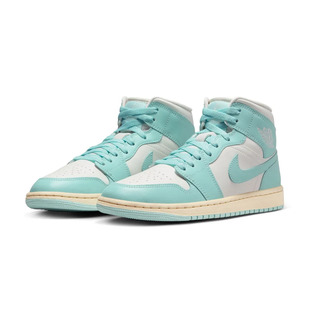Wmns Air Jordan 1 Mid 'Light Dew Muslin' Island Vibe