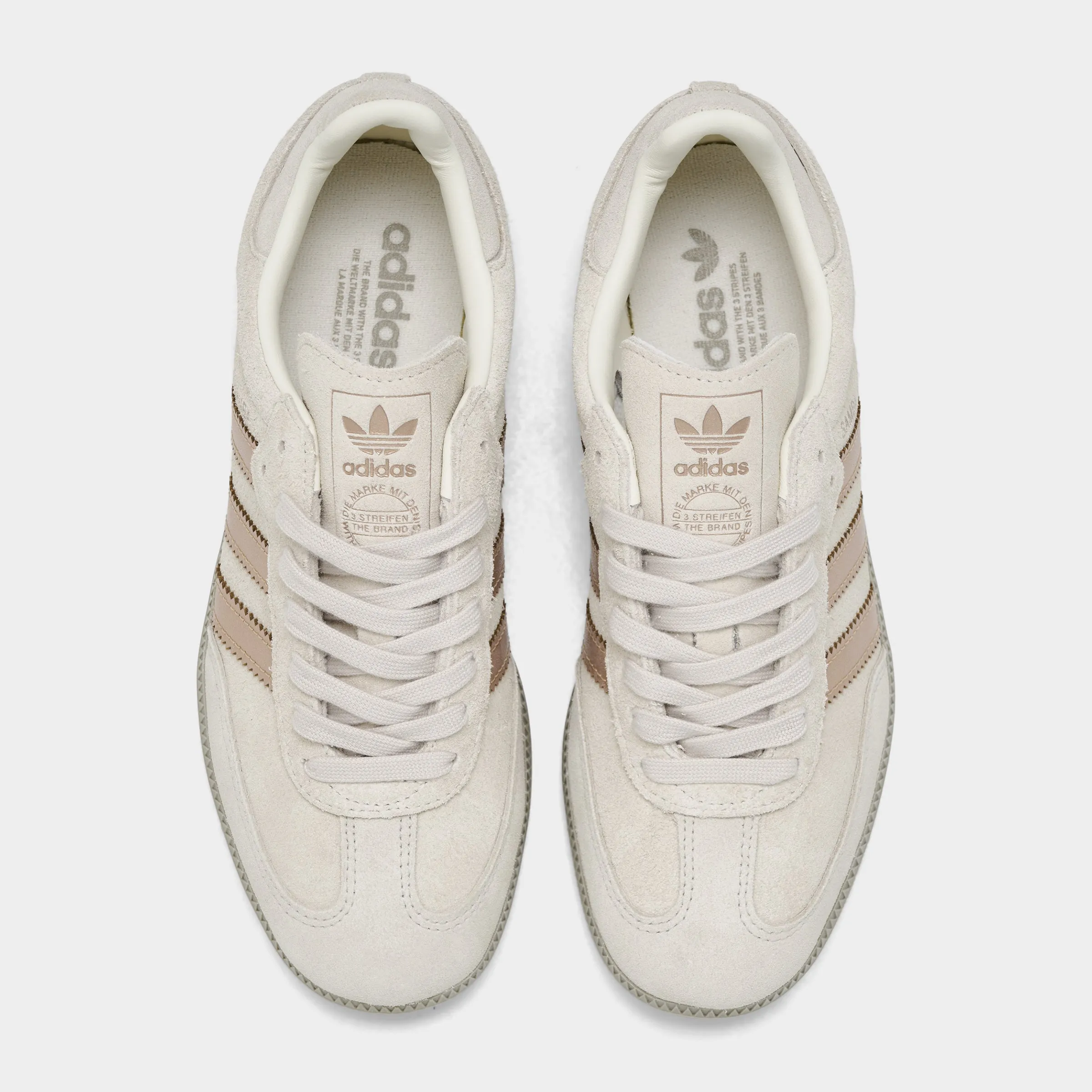 adidas Women's Samba OG Off White / Copper Metallic - Putty Beige Sock Like Toe Space