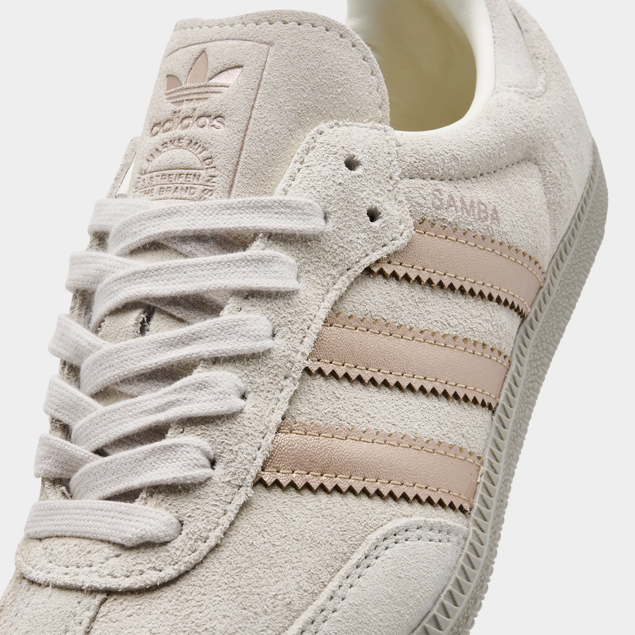 adidas Women's Samba OG Off White / Copper Metallic - Putty Beige Media Pop Shiny Tone