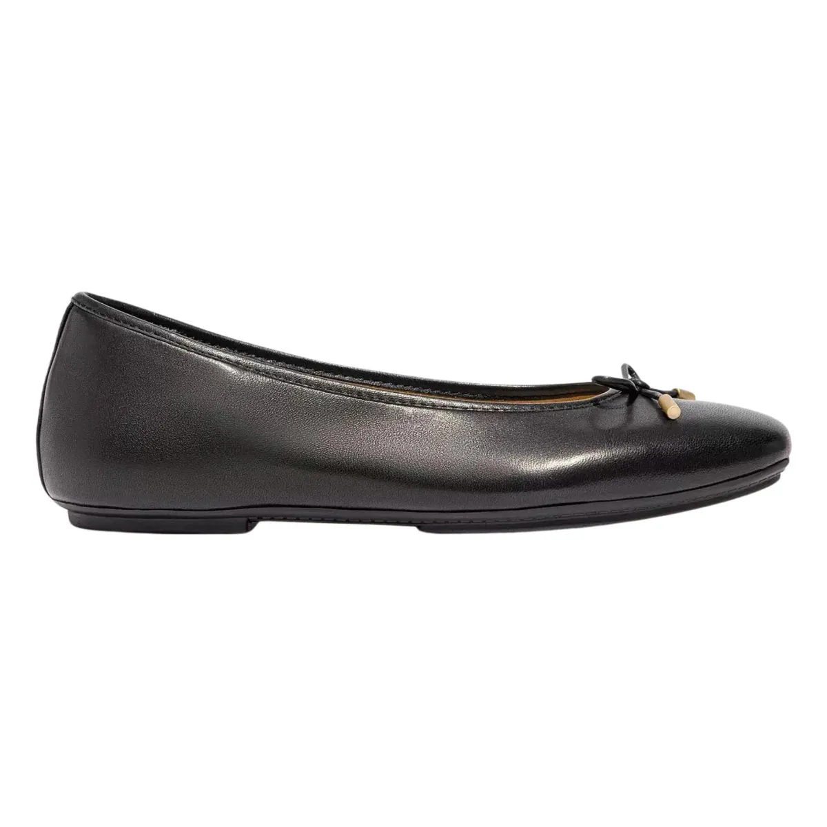 FitFlop Women's Delicato Bow Black Leather Special Fit