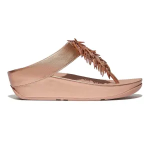 Stylish Design FitFlop Women's Rumba Beaded Rose Gold Thong