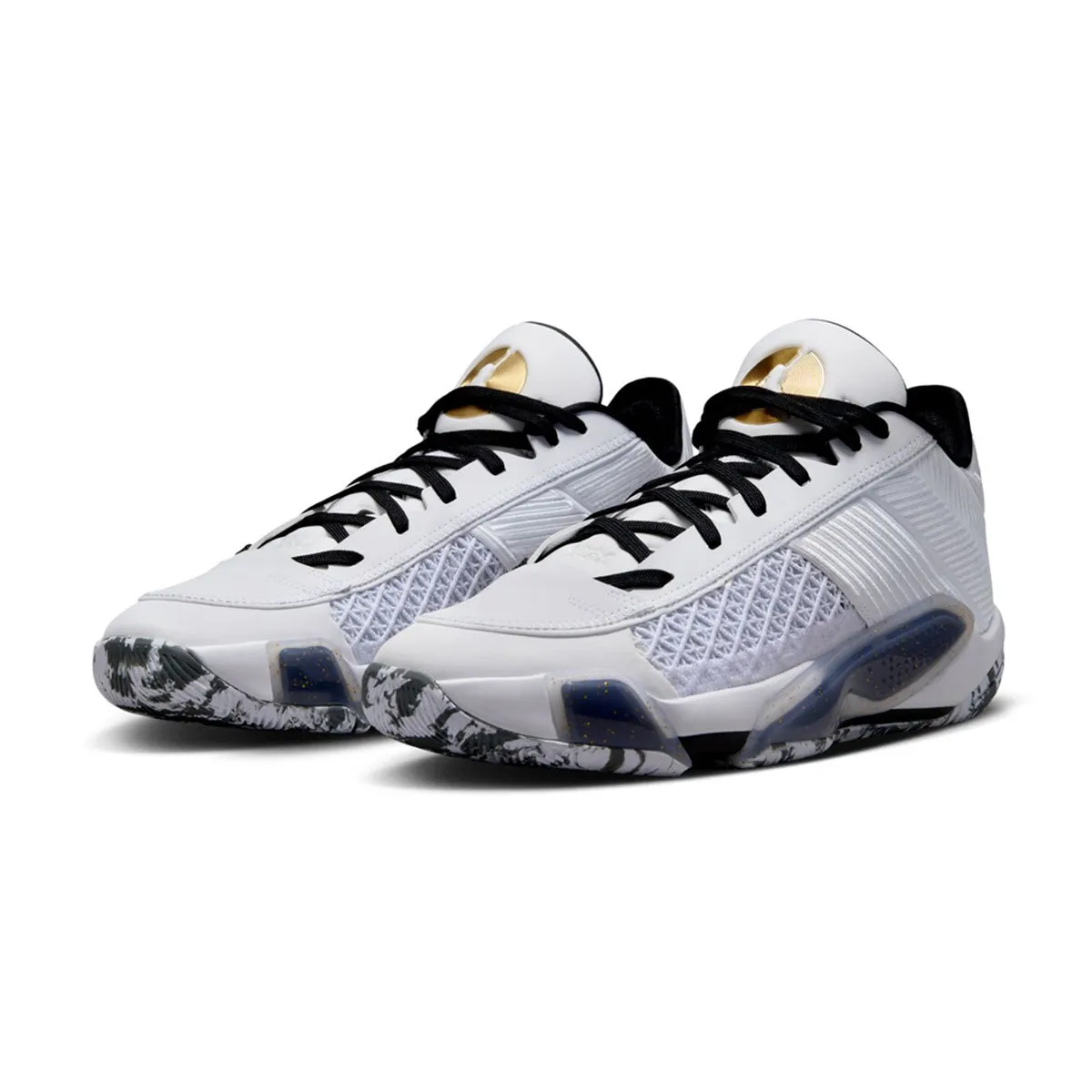 Air Jordan XXXVIII Low PF 'White Black' Comfort Spring Jump