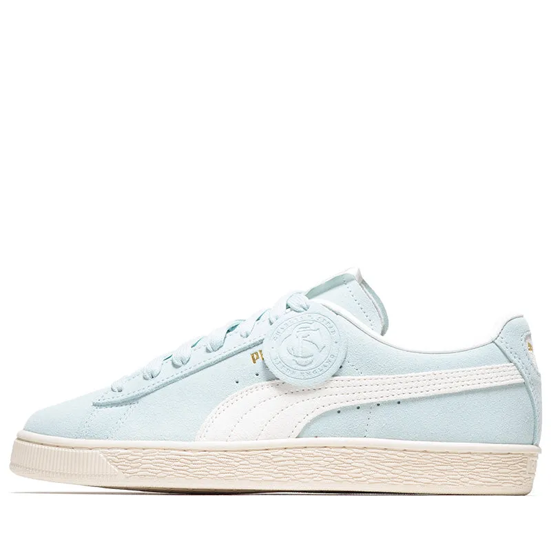 Puma Suede Charles F. Stead II - Green Glimmer/White Knit Weave Texture