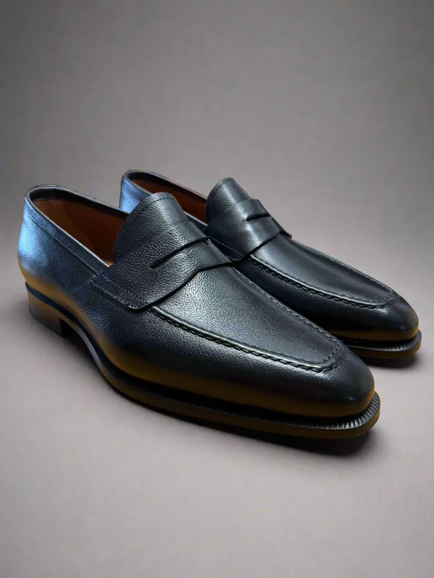Enhanced design Budget Flecs Lille Nero Italian Slip On Dress Shoe - A405