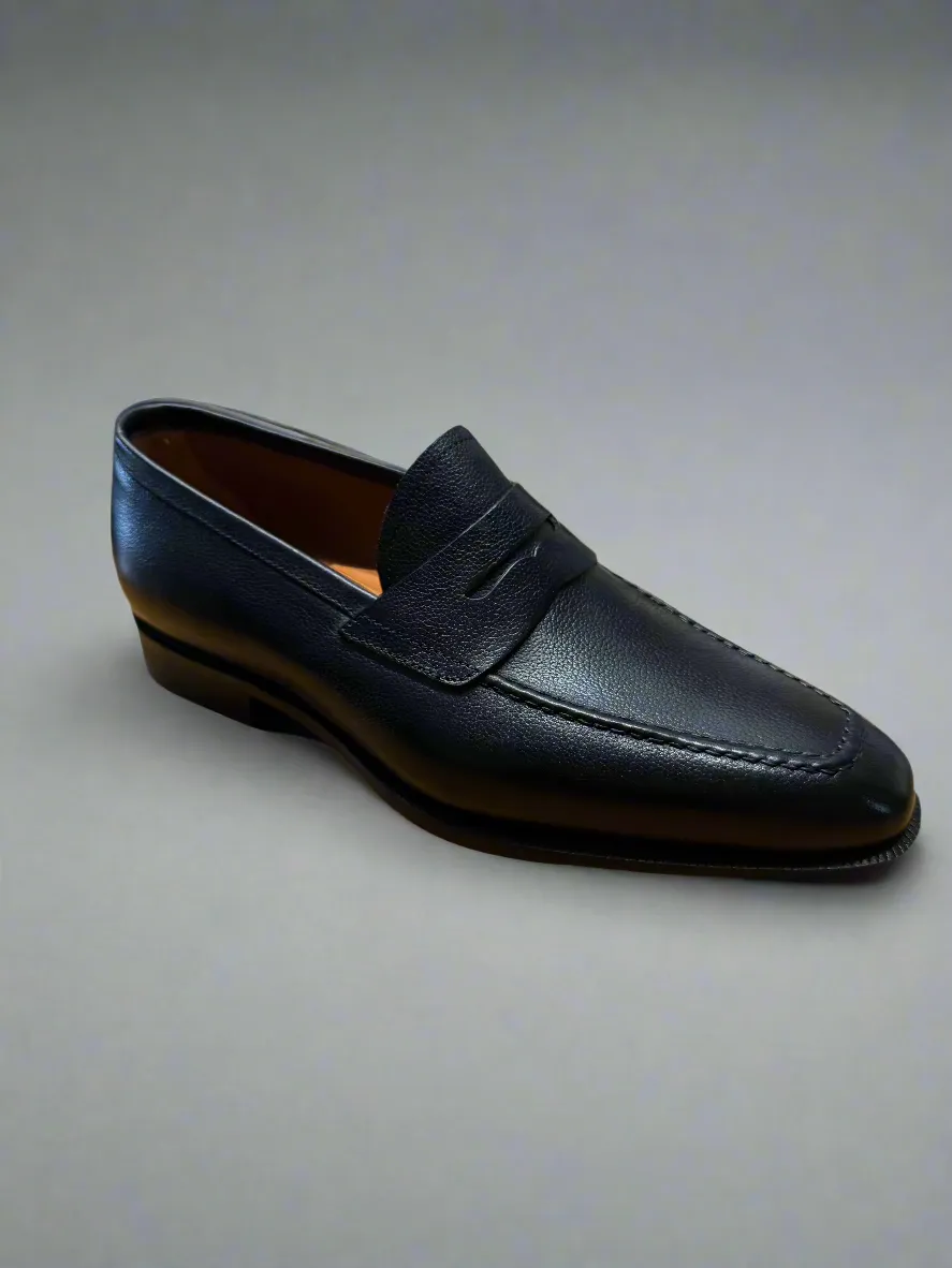 Flecs Lille Nero Italian Slip On Dress Shoe - A405 wedge Travel Shoes