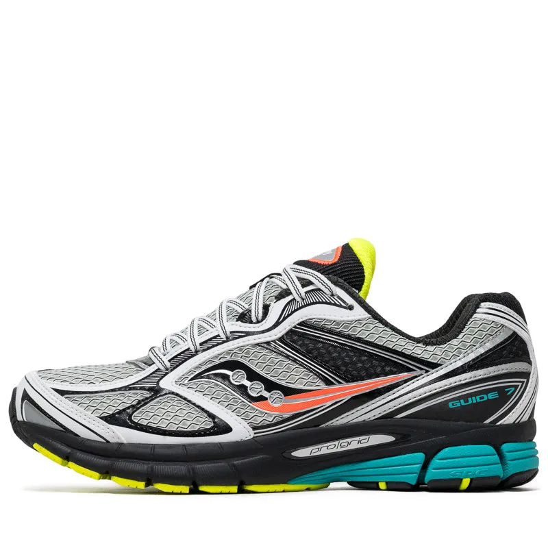 Retro Sporty Comfort Saucony Progrid Guide 7 - White/Teal