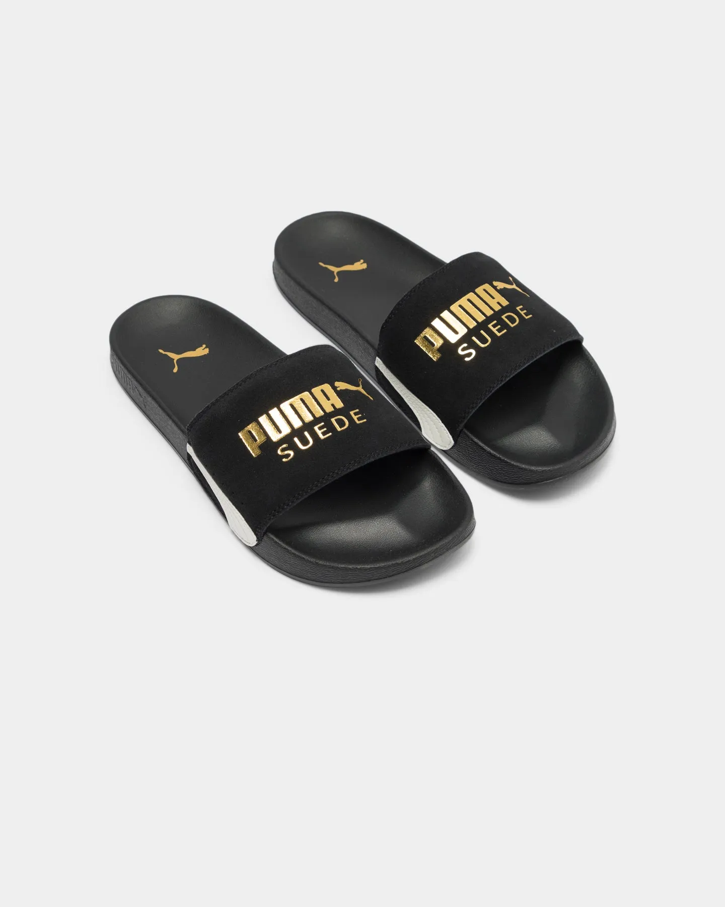 Forest Path Puma Leadcat FTR Suede Classic Slide Black Suede