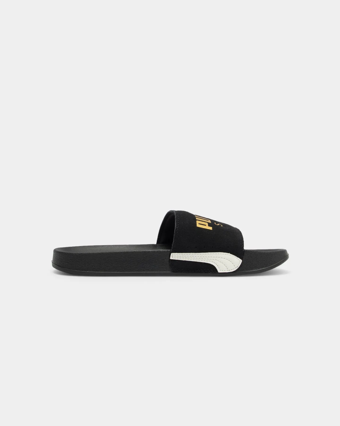 Puma Leadcat FTR Suede Classic Slide Black Suede Power Grip quick dry