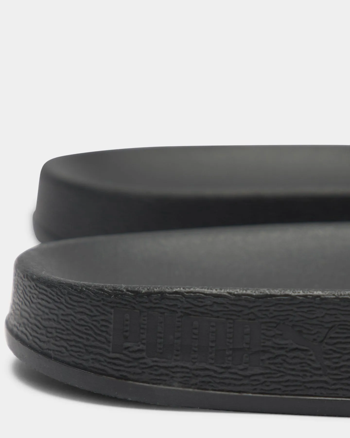 Puma Leadcat FTR Suede Classic Slide Black Suede Sand Move Reinforced Seams