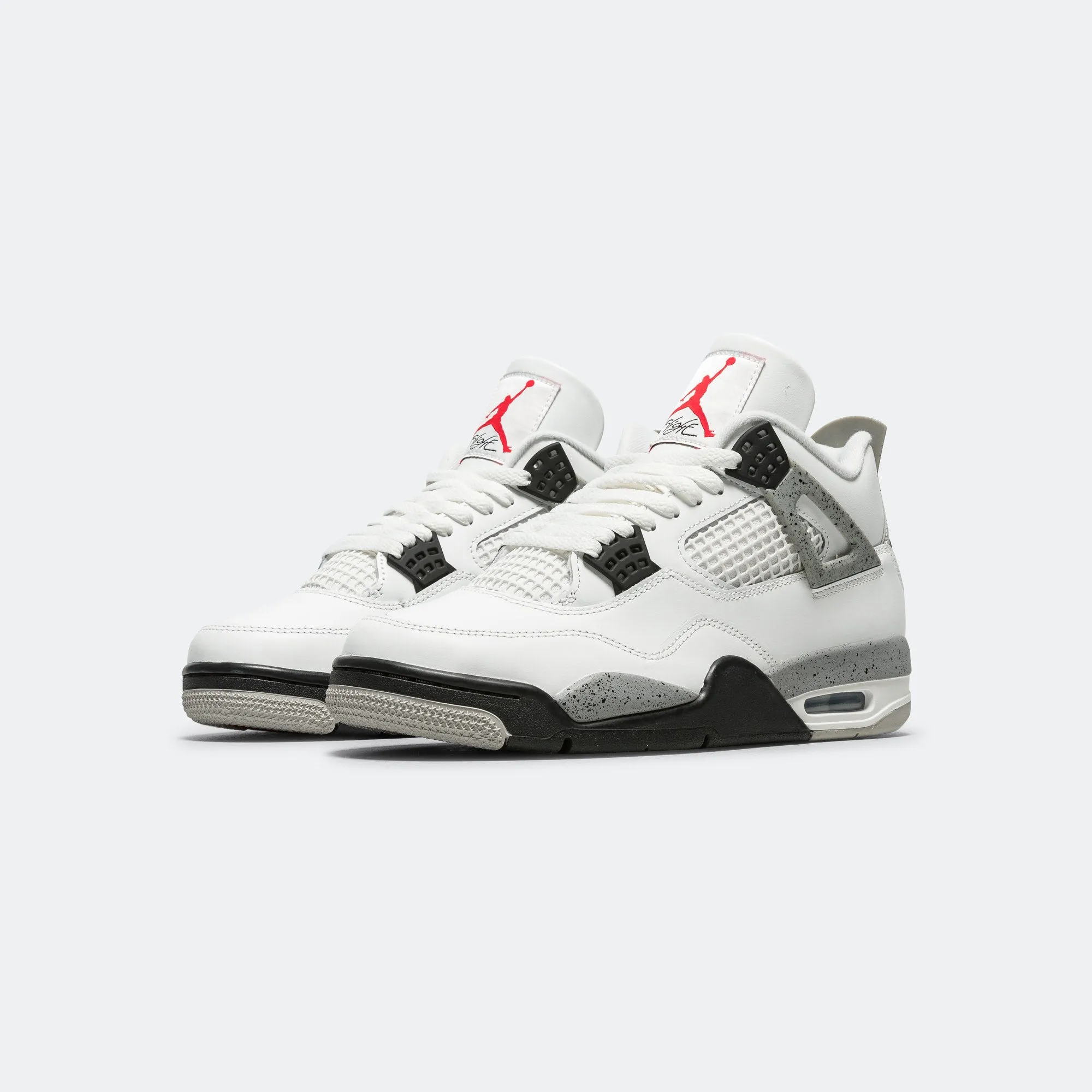 Chill Vibe Core Runner Air Jordan 4 Retro - Summit White/Fire Red-Tech Grey-Black