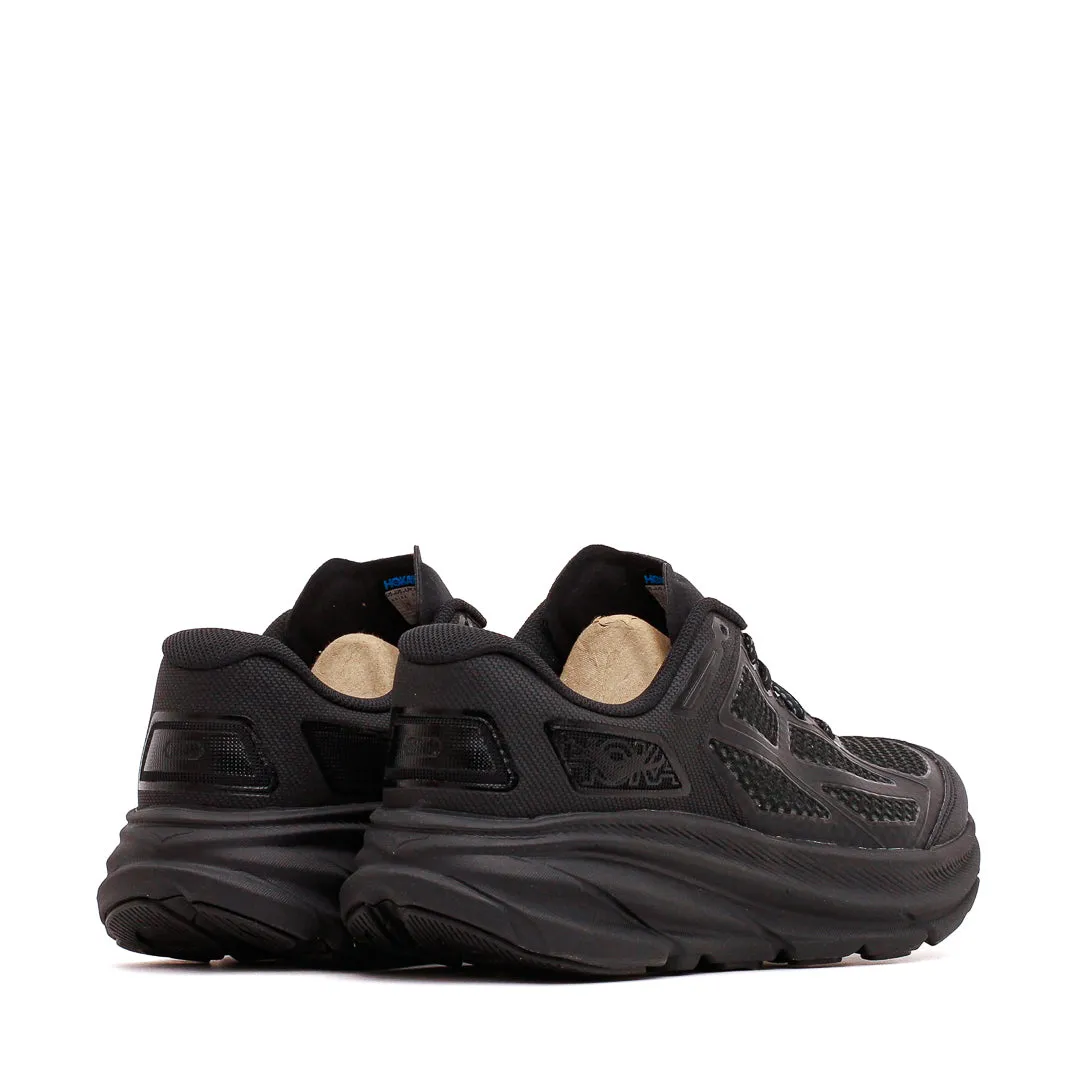 volleyball player shoes Indoor fitness Hoka One One Men Clifton 9 Carbon Black 1155370-BBNB