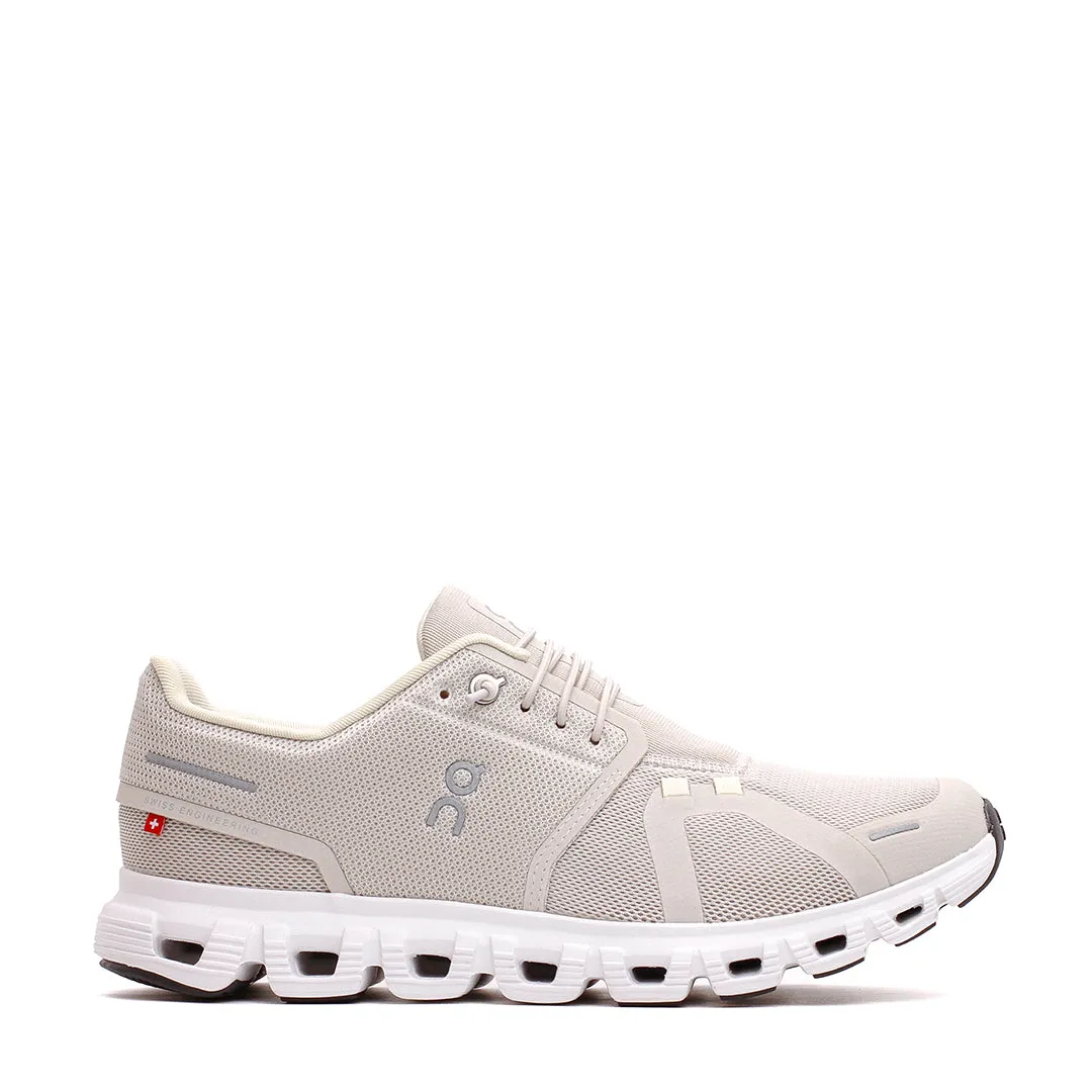ON Men Cloud 6 Pearl White 3MF10070755 nylon - upper shoes