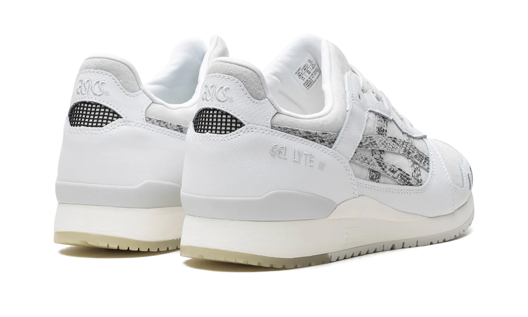 Water   Resistant Cliff Jog Atmos x Gel Lyte 3 OG "White Python"