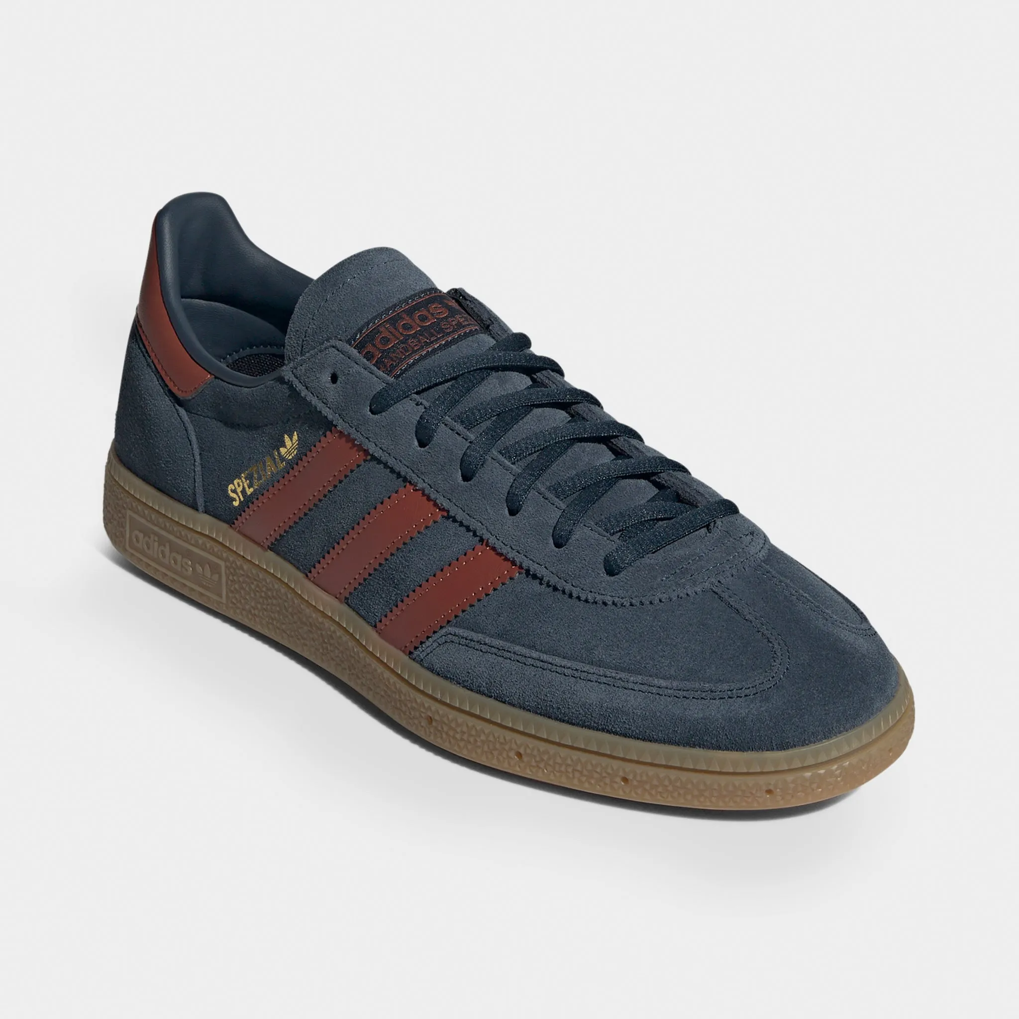 adidas Originals Handball Spezial Aurora Ink / Wild Sepia Kick Back Flexible Footwork