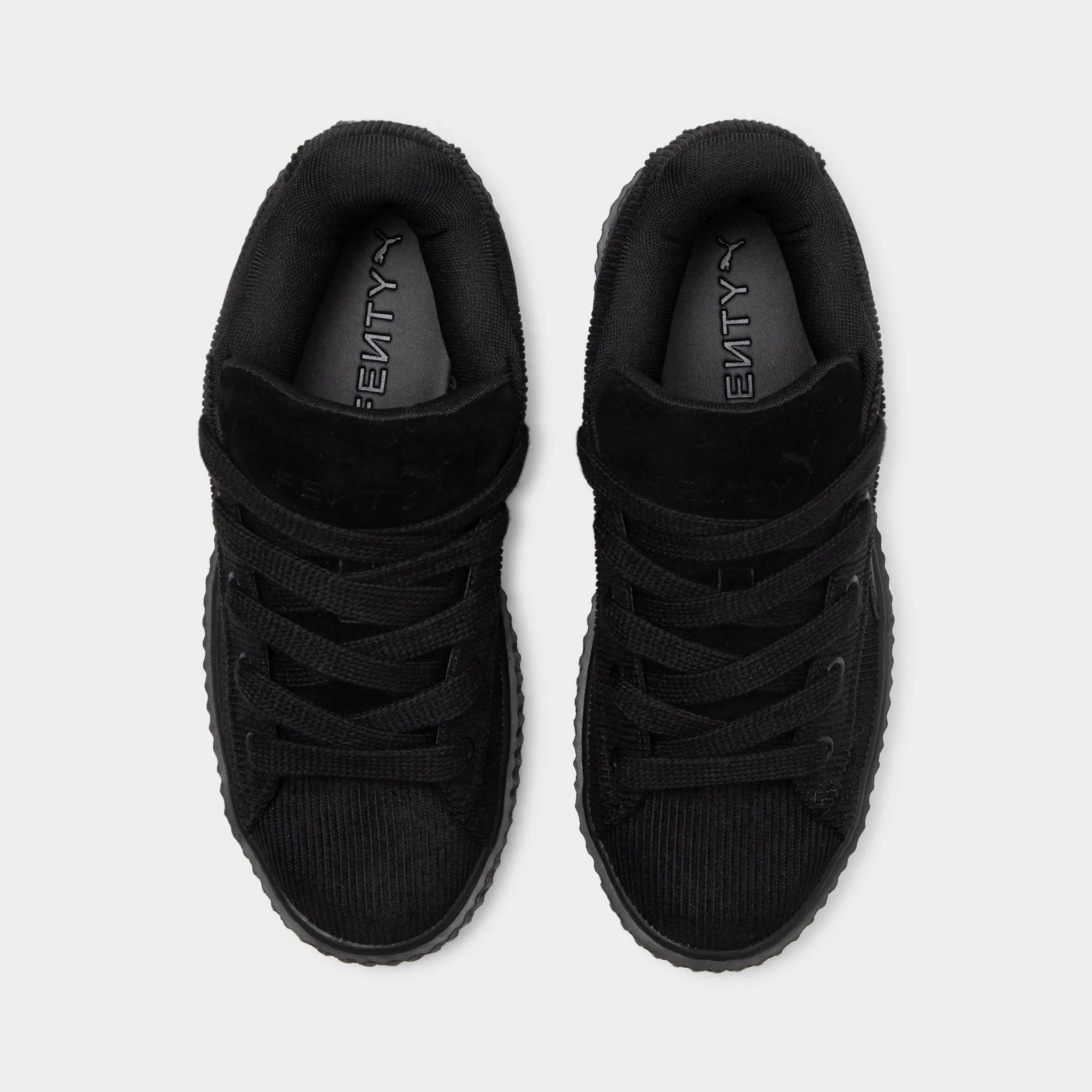 FENTY x PUMA Women's Creeper Phatty Corduroy Black / Gold Soft Move Secure fit