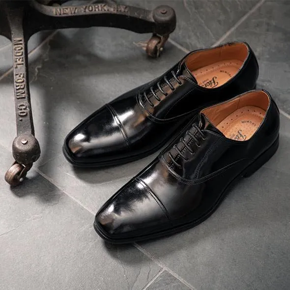 Florsheim Men's Corbetta Cap Toe Oxford Black Easy To Clean All Step