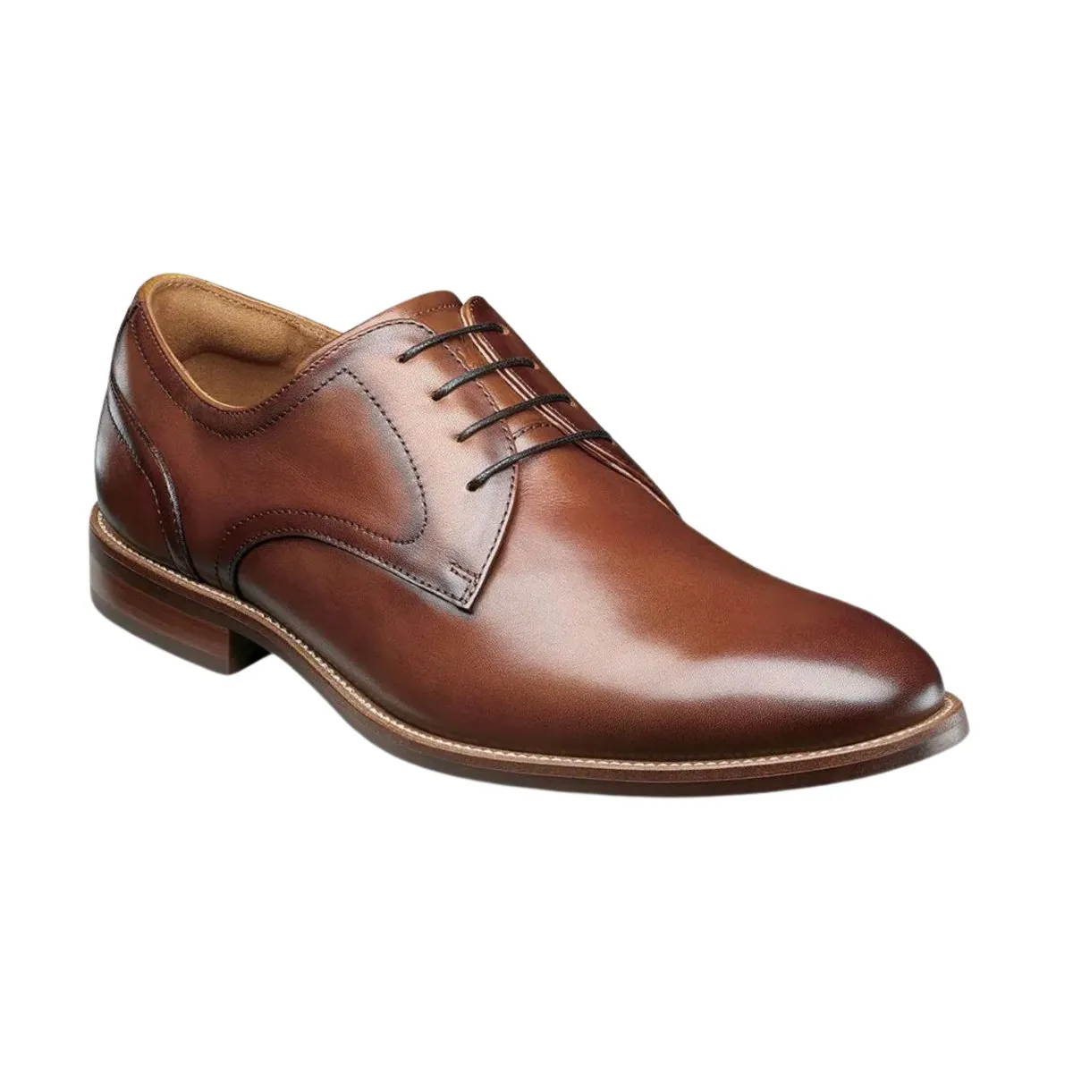 Florsheim Men's Rucci Plain Oxford Cognac Leather Base Fit