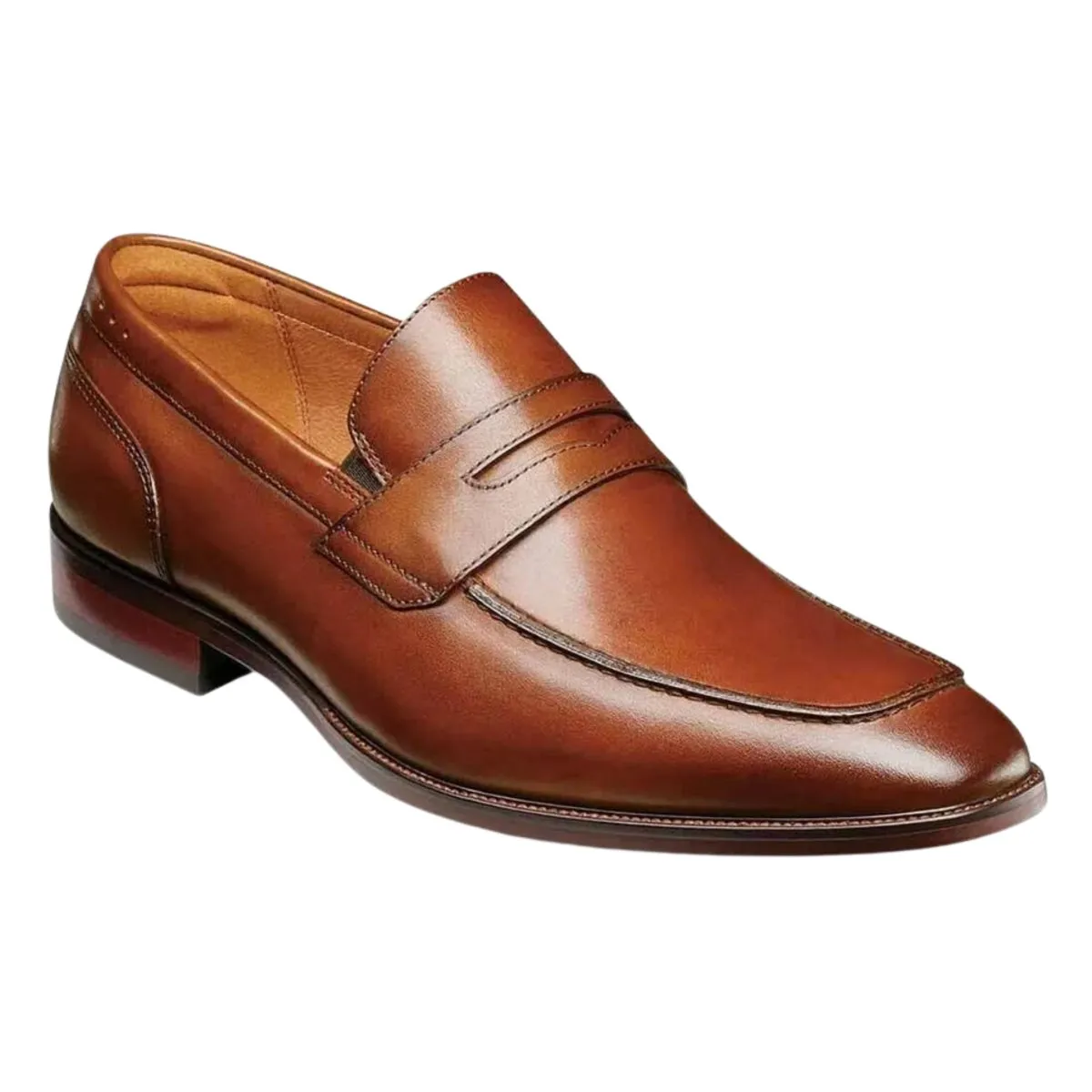 Florsheim Men's Sorrento Moc Toe Penny Cognac Line Core