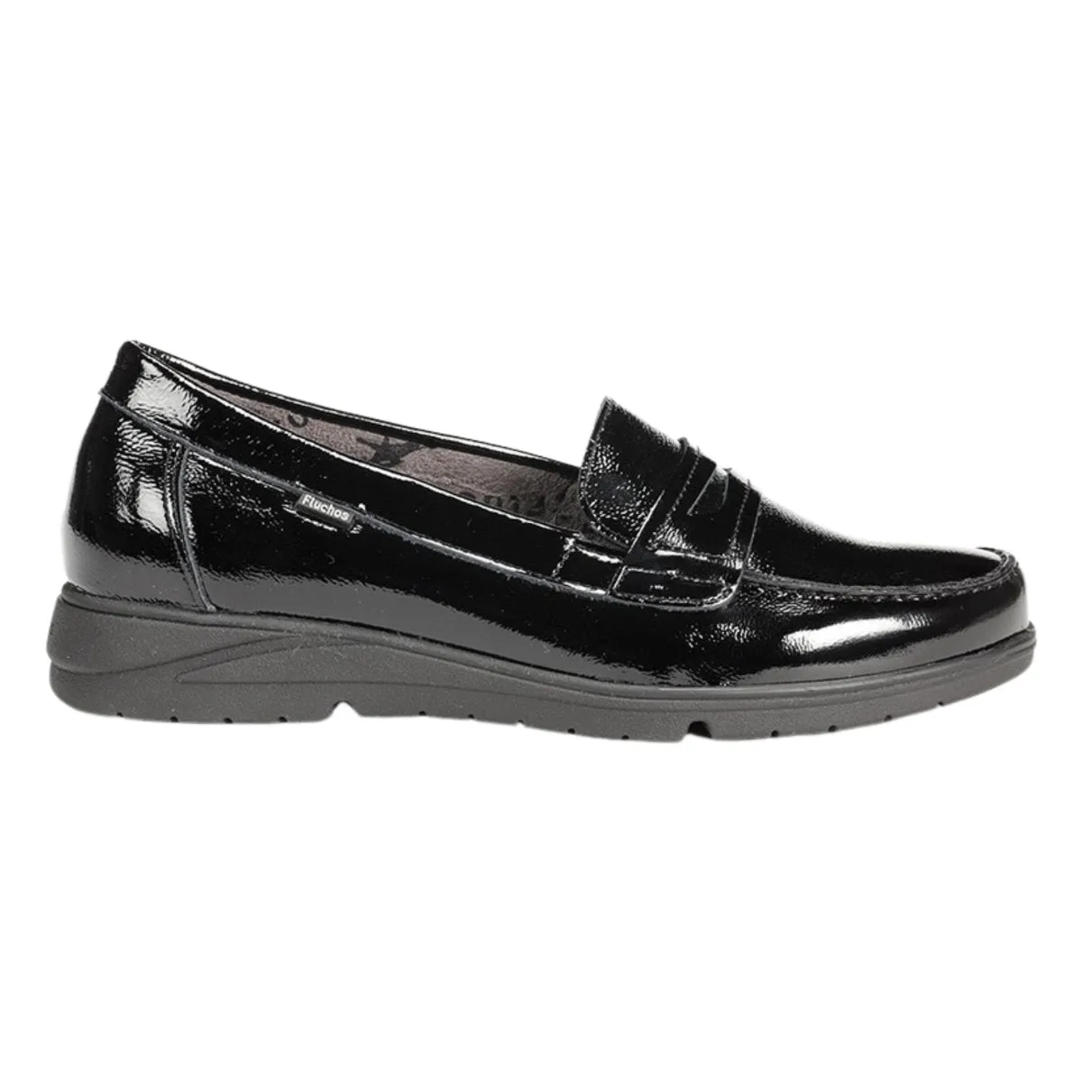 Fluchos Women's Styll F1835 Black Patent Fit Perfect