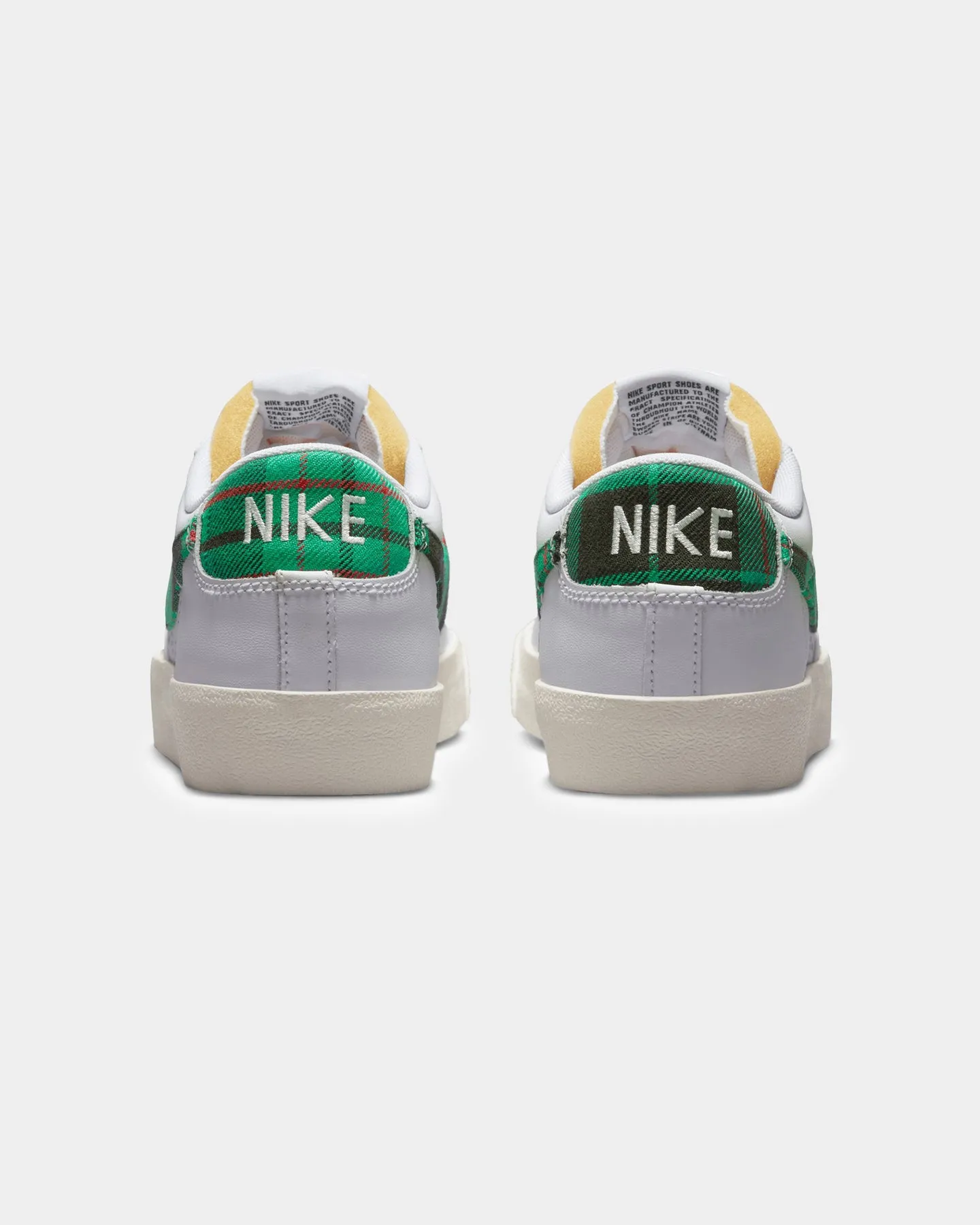 Comfortable Wear senior care Nike Blazer Low '77 Premium "Tartan" White/Stadium Green
