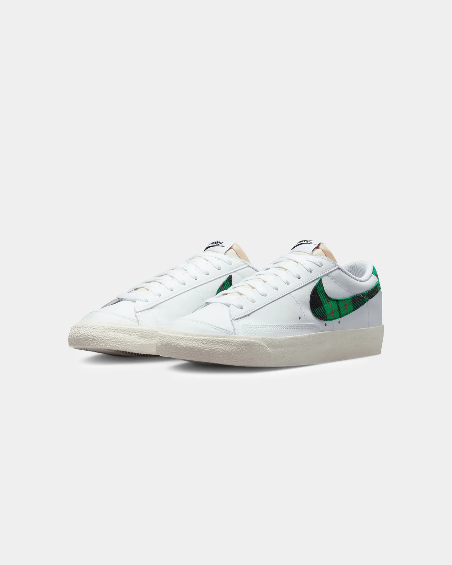 Nike Blazer Low '77 Premium "Tartan" White/Stadium Green Polish Look Field Walk