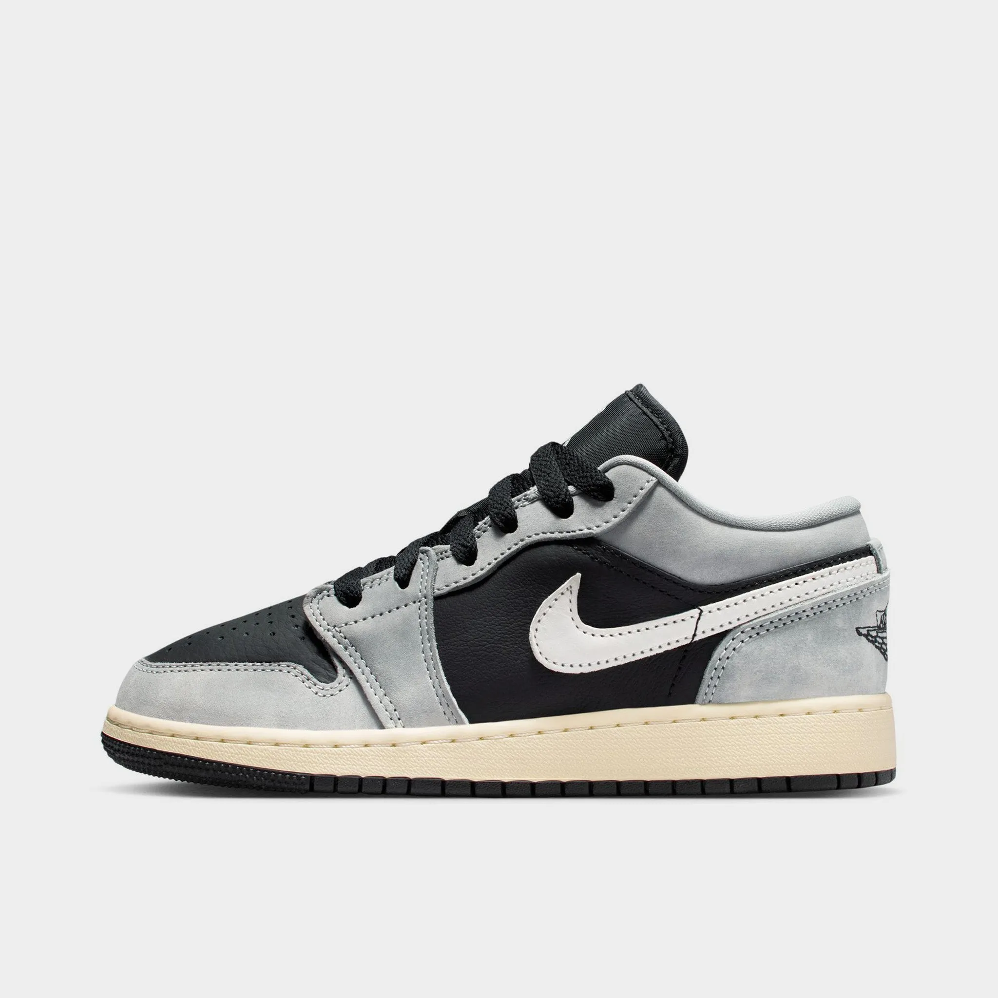 Comfort Slope Jordan 1 Low SE GS Light Smoke Grey / Black - Sail