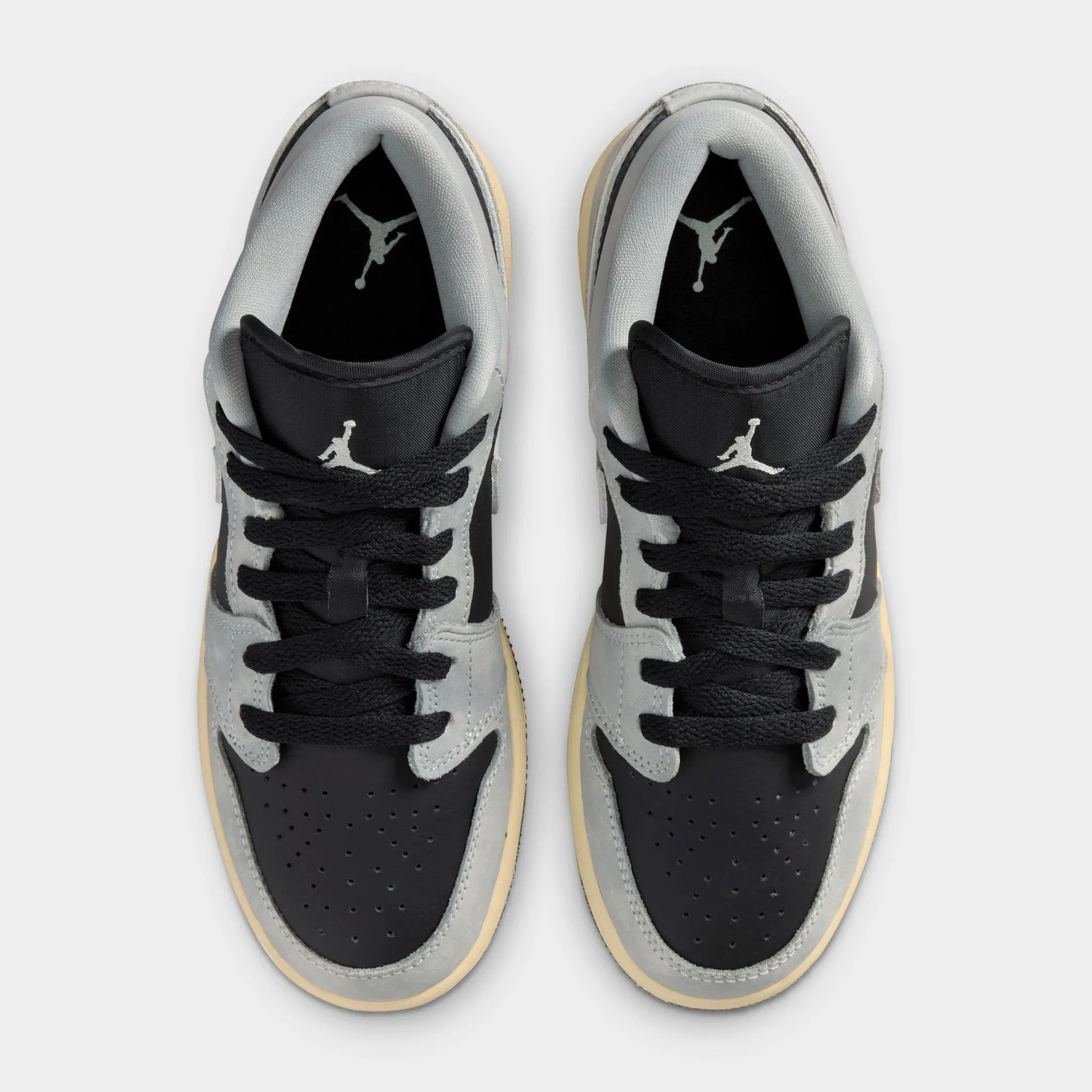 Jordan 1 Low SE GS Light Smoke Grey / Black - Sail Earth Tone